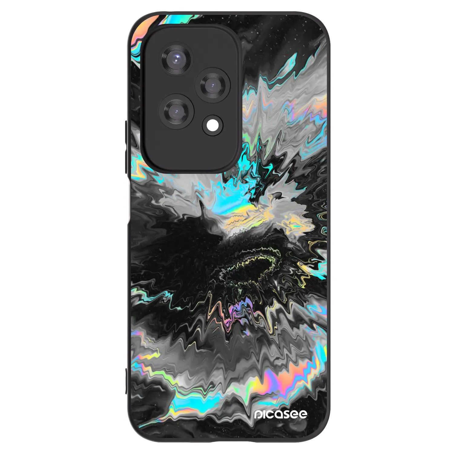 Picasee Μαύρη θήκη σιλικόνης για Honor 200 Lite - Magnetic
