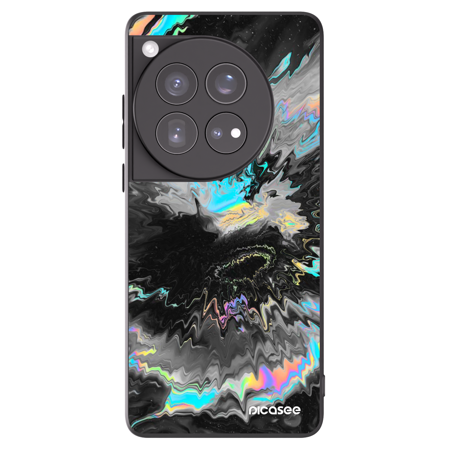 Picasee Μαύρη θήκη σιλικόνης για OnePlus 12 5G - Magnetic