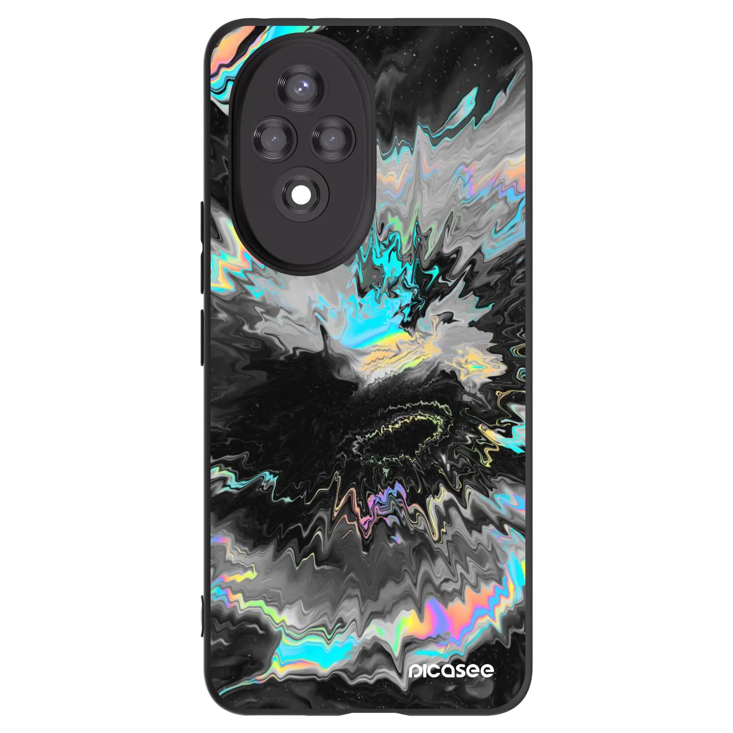 Picasee Μαύρη θήκη σιλικόνης για Honor 200 Pro 5G - Magnetic