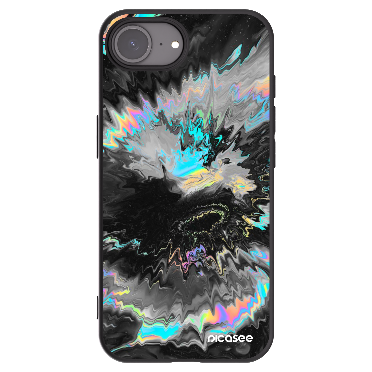 Picasee Μαύρη θήκη σιλικόνης για Apple iPhone 16e - Magnetic