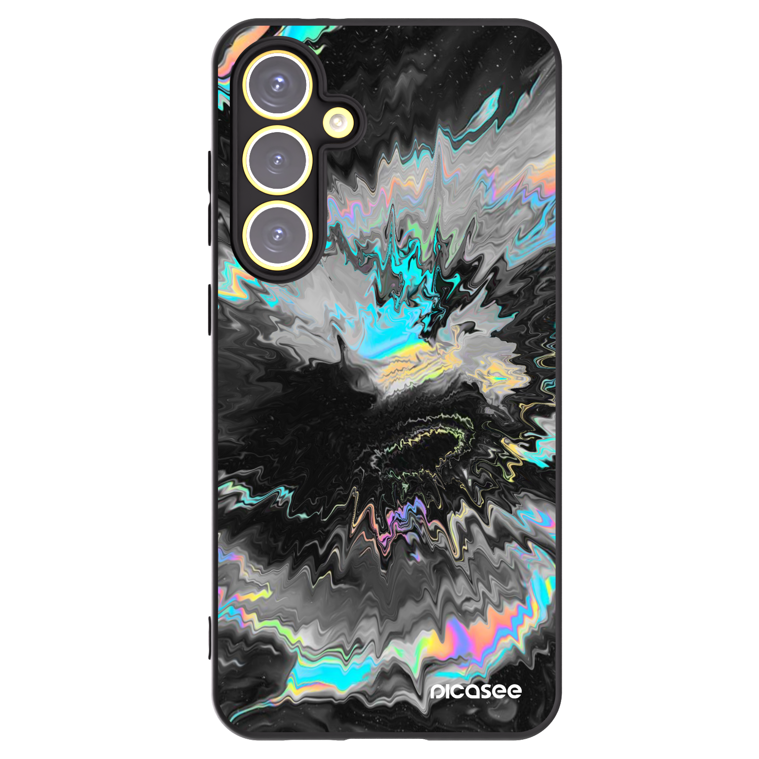 Picasee Μαύρη θήκη σιλικόνης για Samsung Galaxy S24 FE S721B - Magnetic