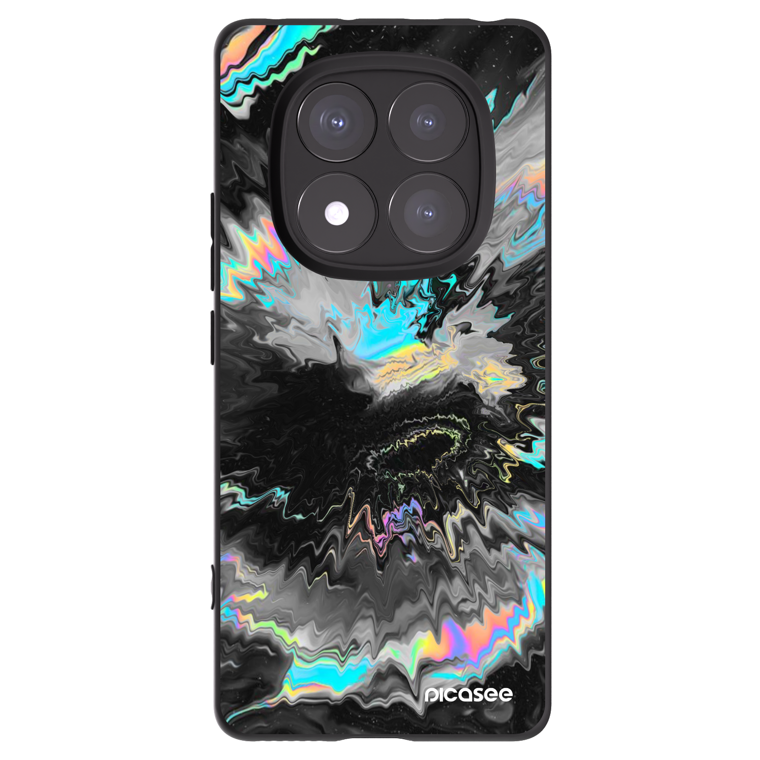 Picasee Μαύρη θήκη σιλικόνης για Xiaomi Redmi Note 14 Pro+ 5G - Magnetic