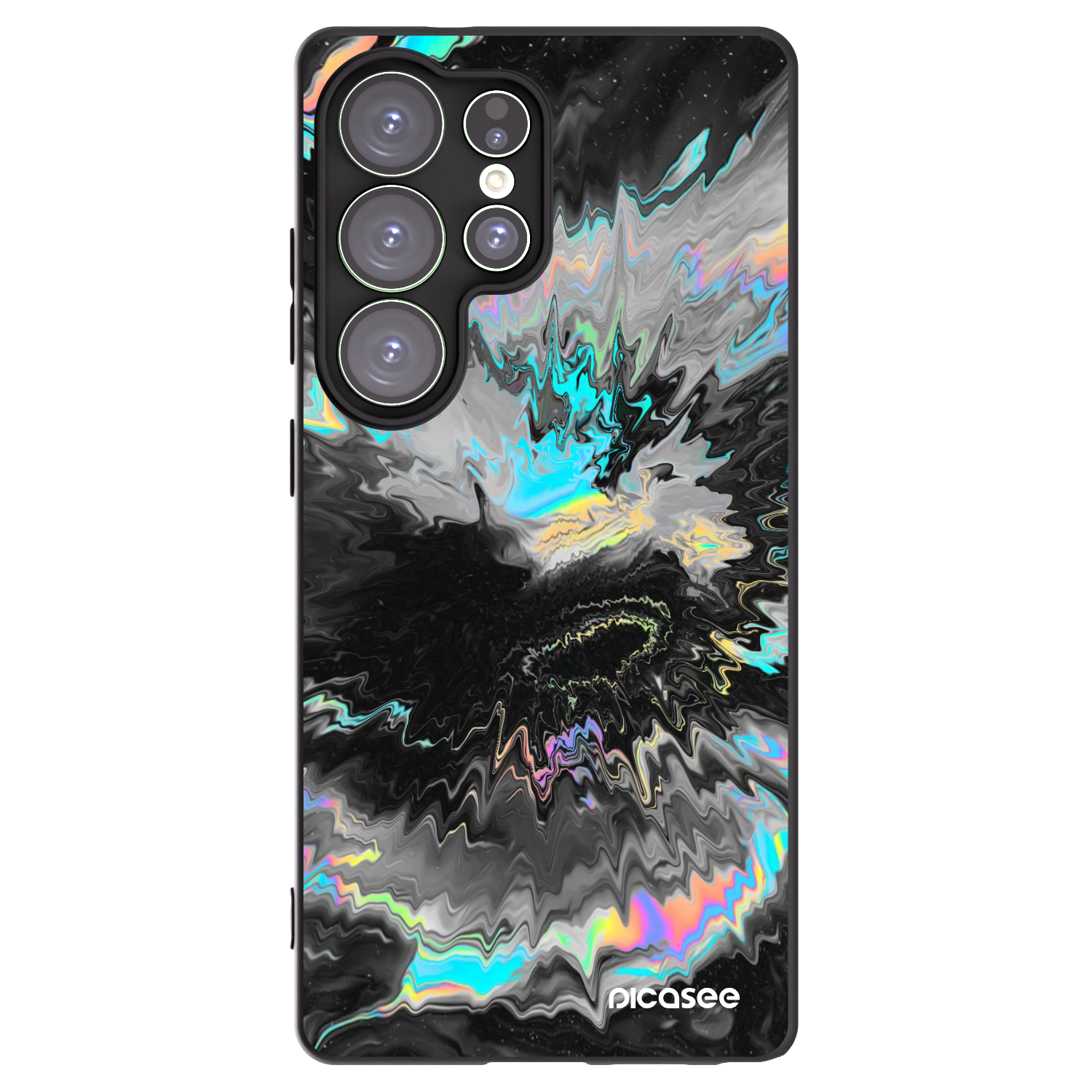 Picasee Μαύρη θήκη σιλικόνης για Samsung Galaxy S25 Ultra 5G - Magnetic