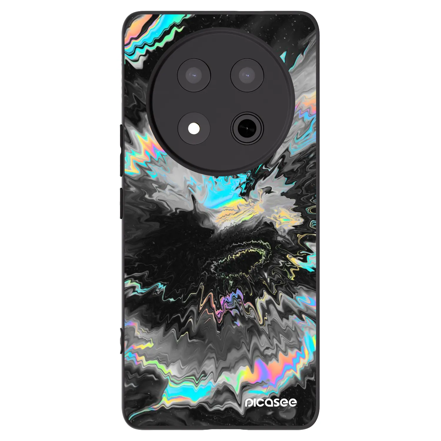 Picasee Μαύρη θήκη σιλικόνης για Honor Magic7 Lite 5G - Magnetic