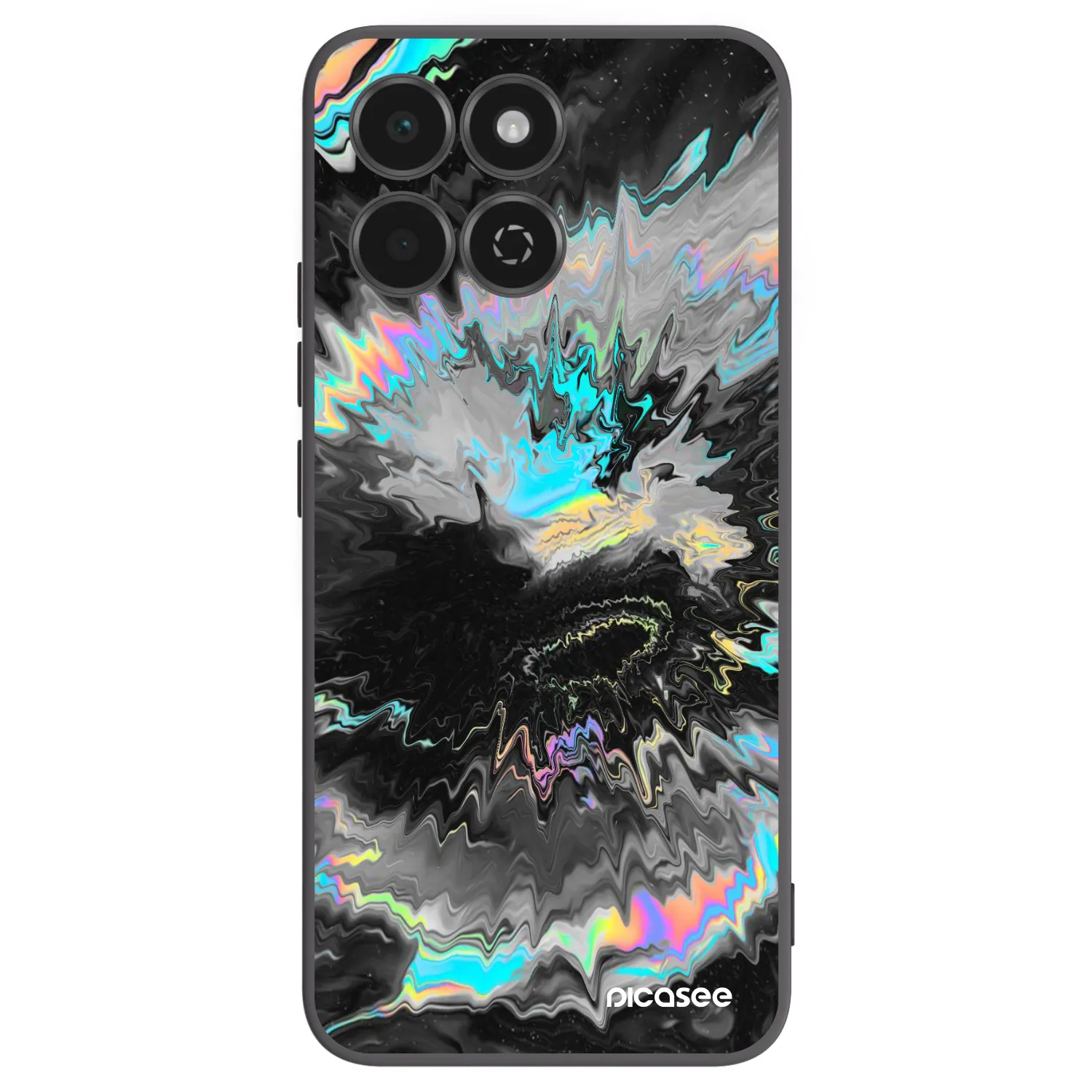 Picasee Μαύρη θήκη σιλικόνης για Honor 200 Smart 5G - Magnetic