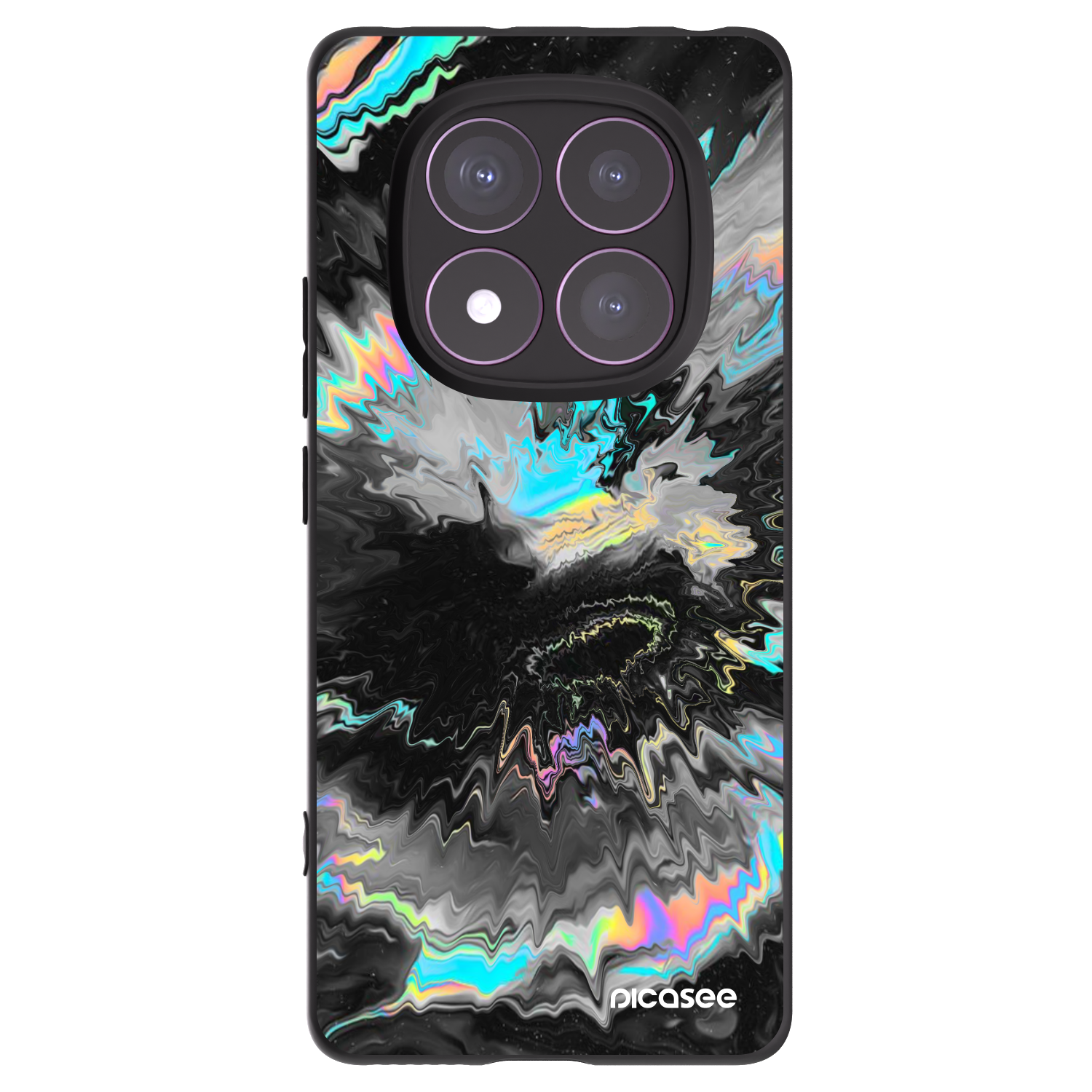 Picasee Μαύρη θήκη σιλικόνης για Xiaomi Redmi Note 14 Pro 4G - Magnetic