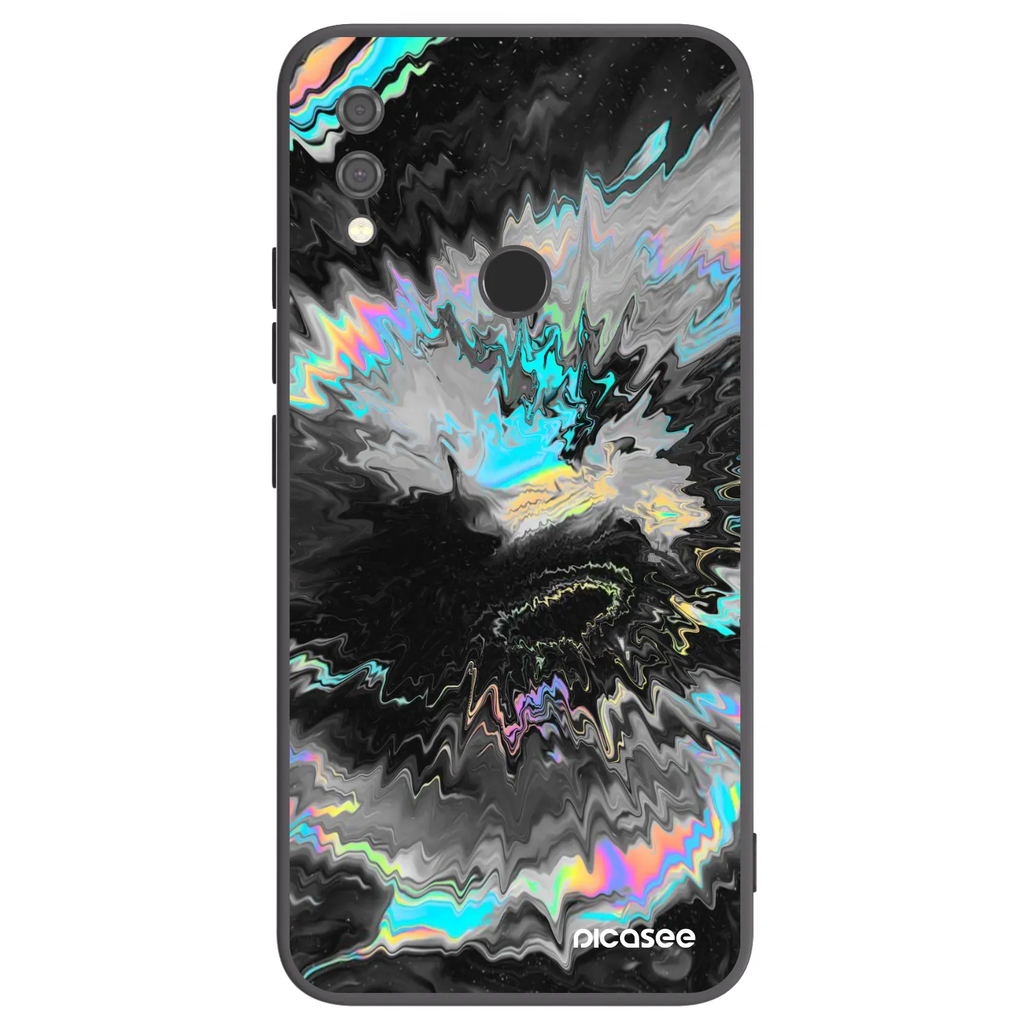 Picasee Μαύρη θήκη σιλικόνης για Xiaomi Redmi Note 7 - Magnetic