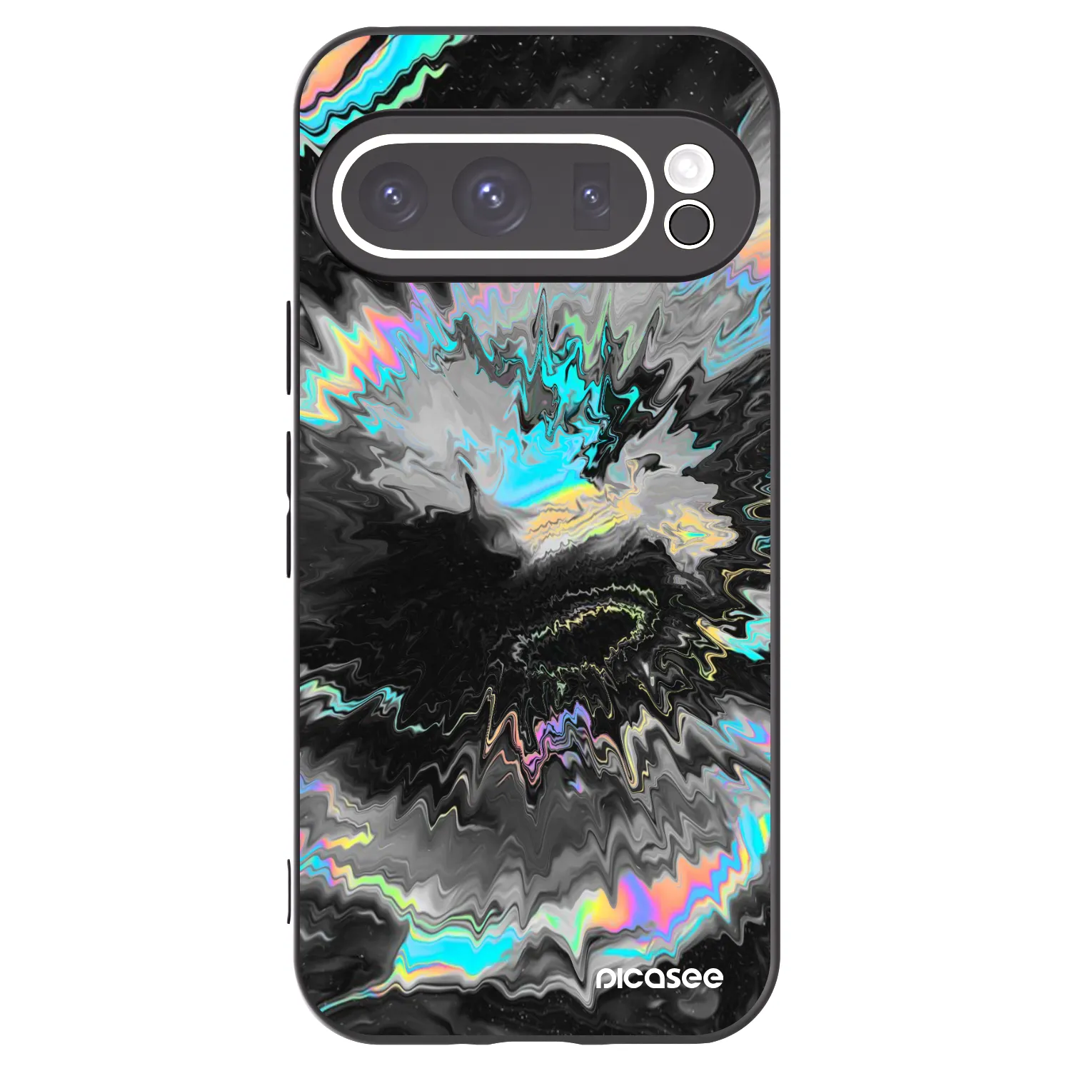 Picasee Μαύρη θήκη σιλικόνης για Google Pixel 9 Pro - Magnetic