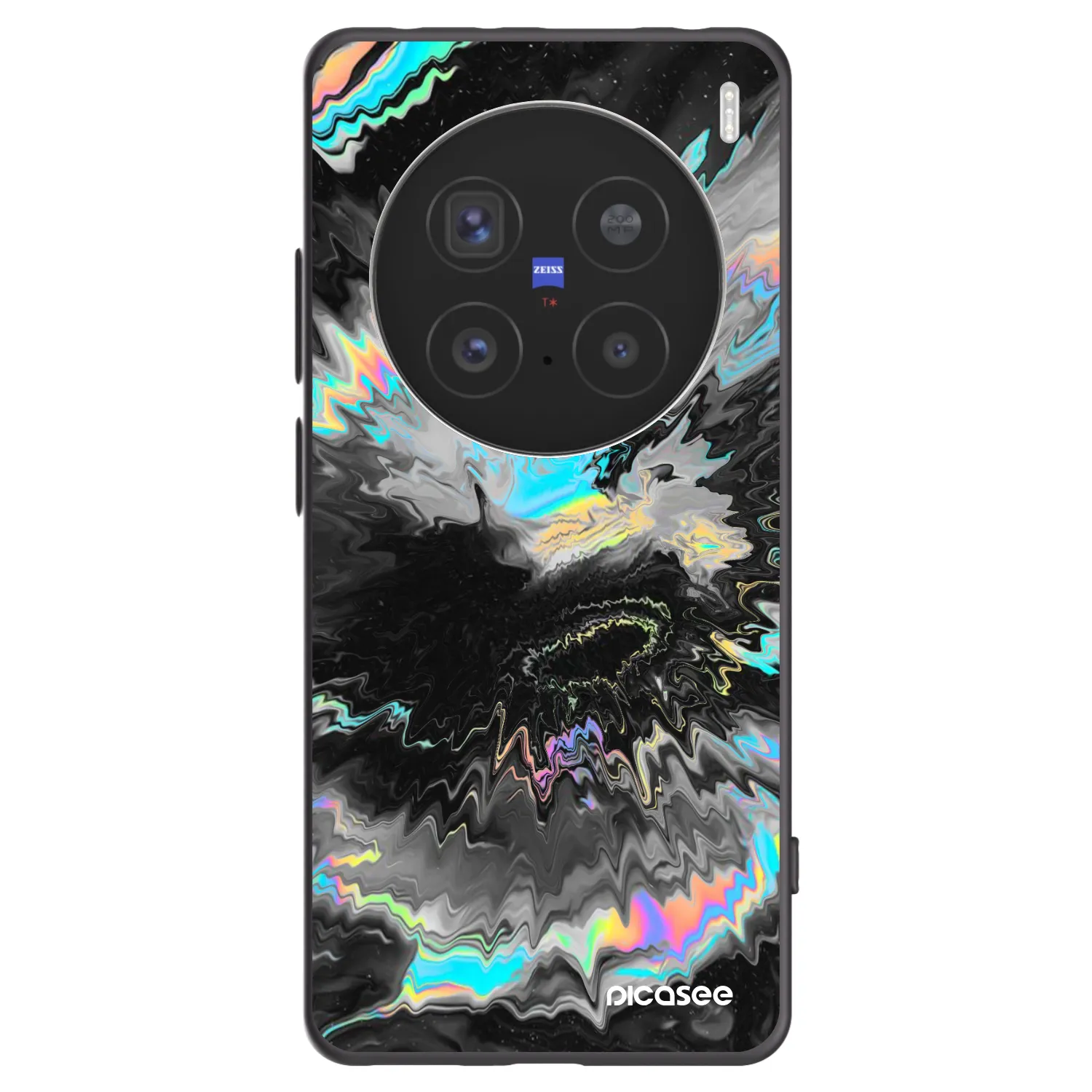 Picasee Μαύρη θήκη σιλικόνης για Vivo X200 Pro - Magnetic