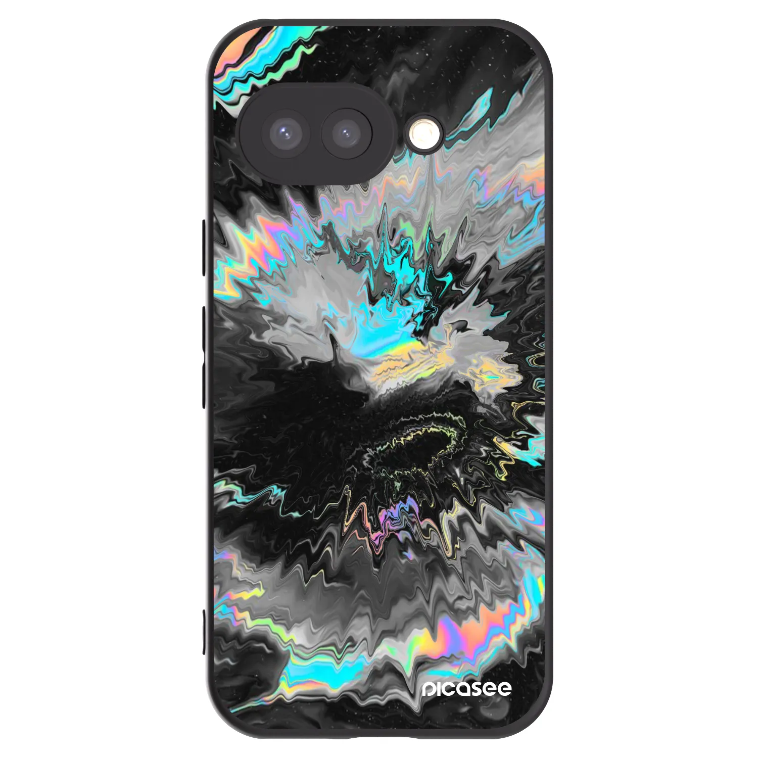 Picasee Μαύρη θήκη σιλικόνης για Google Pixel 9a - Magnetic