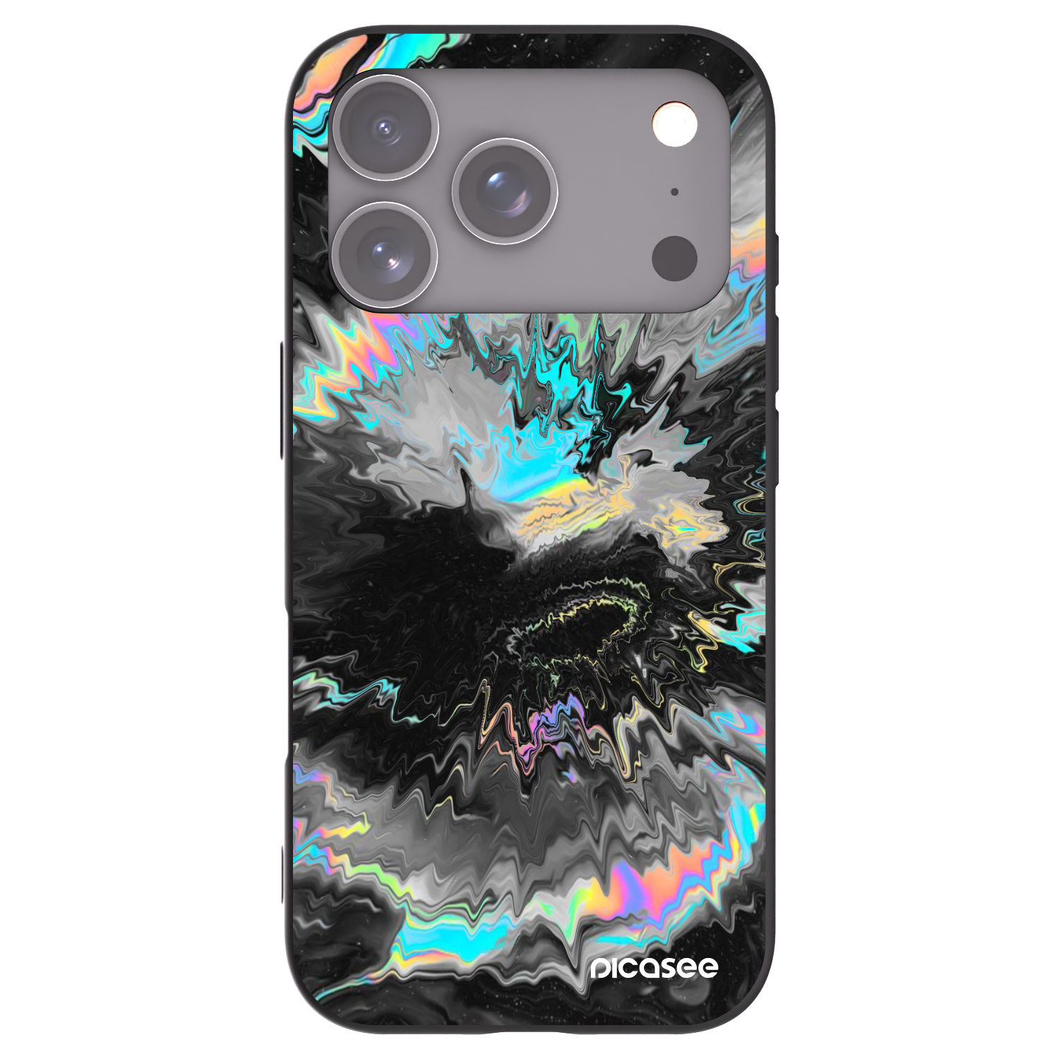 Picasee Μαύρη θήκη σιλικόνης για Apple iPhone 17 Pro - Magnetic