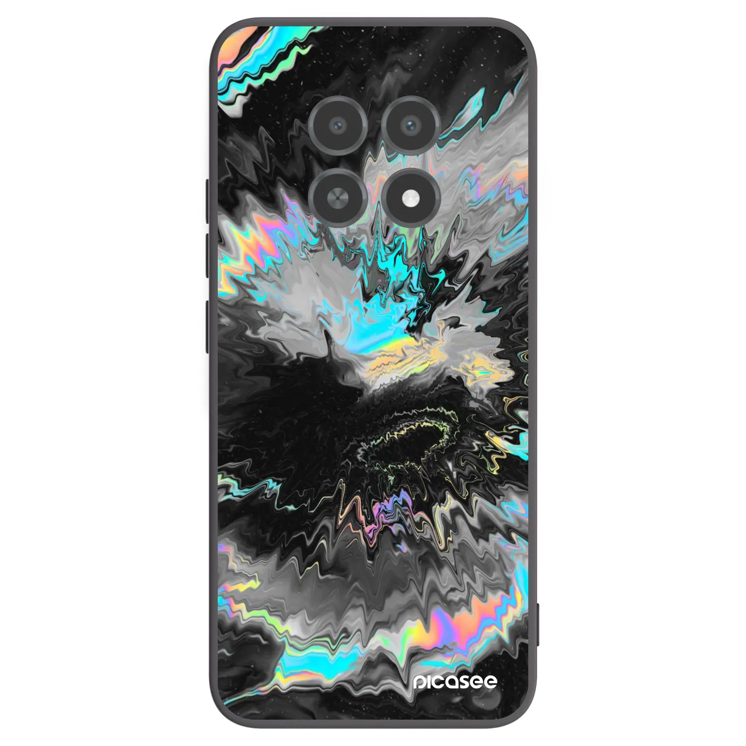 Picasee Μαύρη θήκη σιλικόνης για Realme 12X - Magnetic