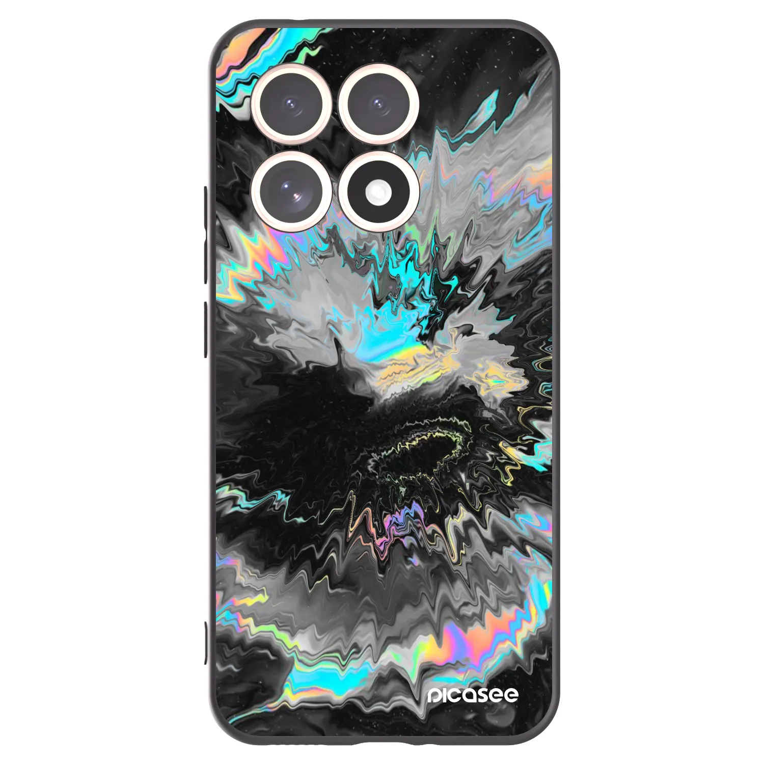 Picasee Μαύρη θήκη σιλικόνης για Xiaomi 15T - Magnetic