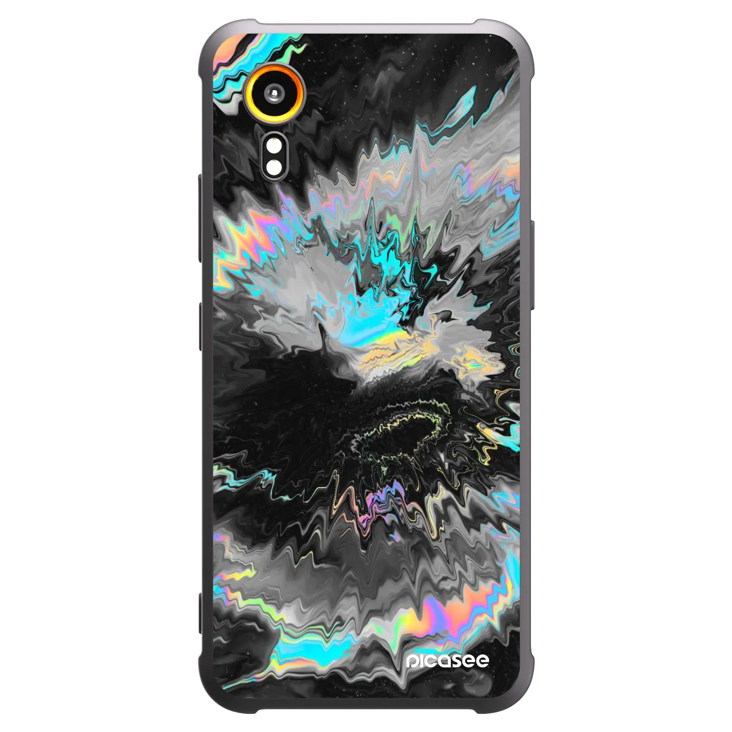 Picasee Μαύρη θήκη σιλικόνης για Samsung Galaxy Xcover 7 - Magnetic