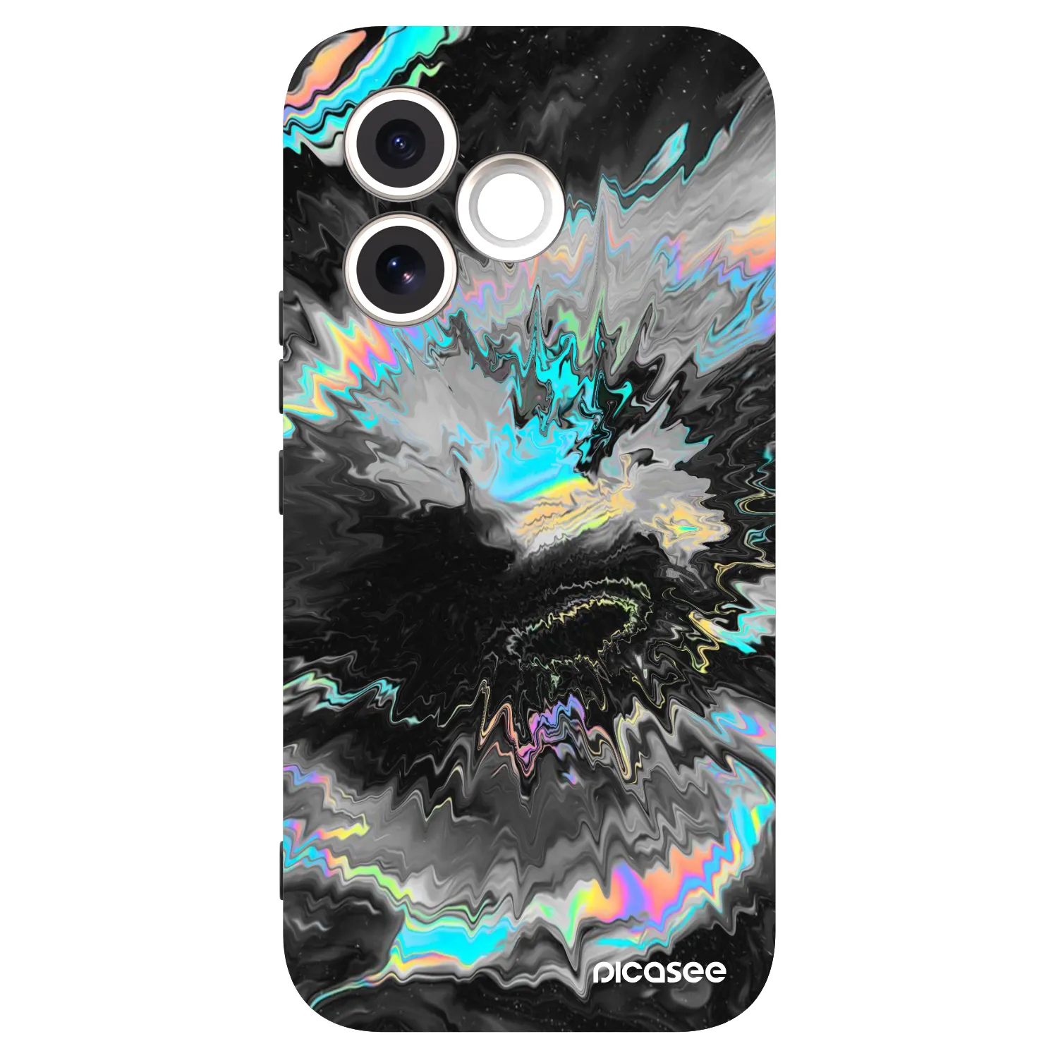 Picasee Μαύρη θήκη σιλικόνης για Honor 600 Lite - Magnetic
