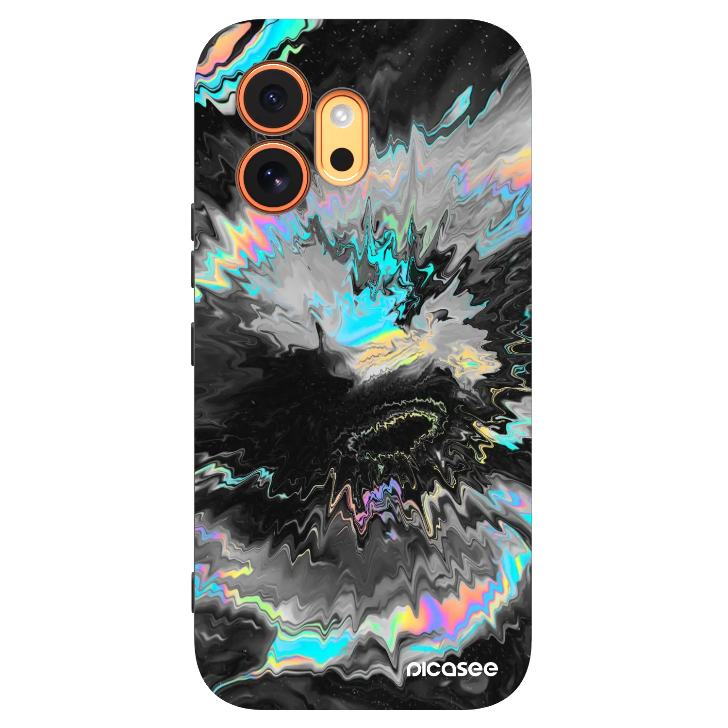 Picasee Μαύρη θήκη σιλικόνης για Honor 600 - Magnetic