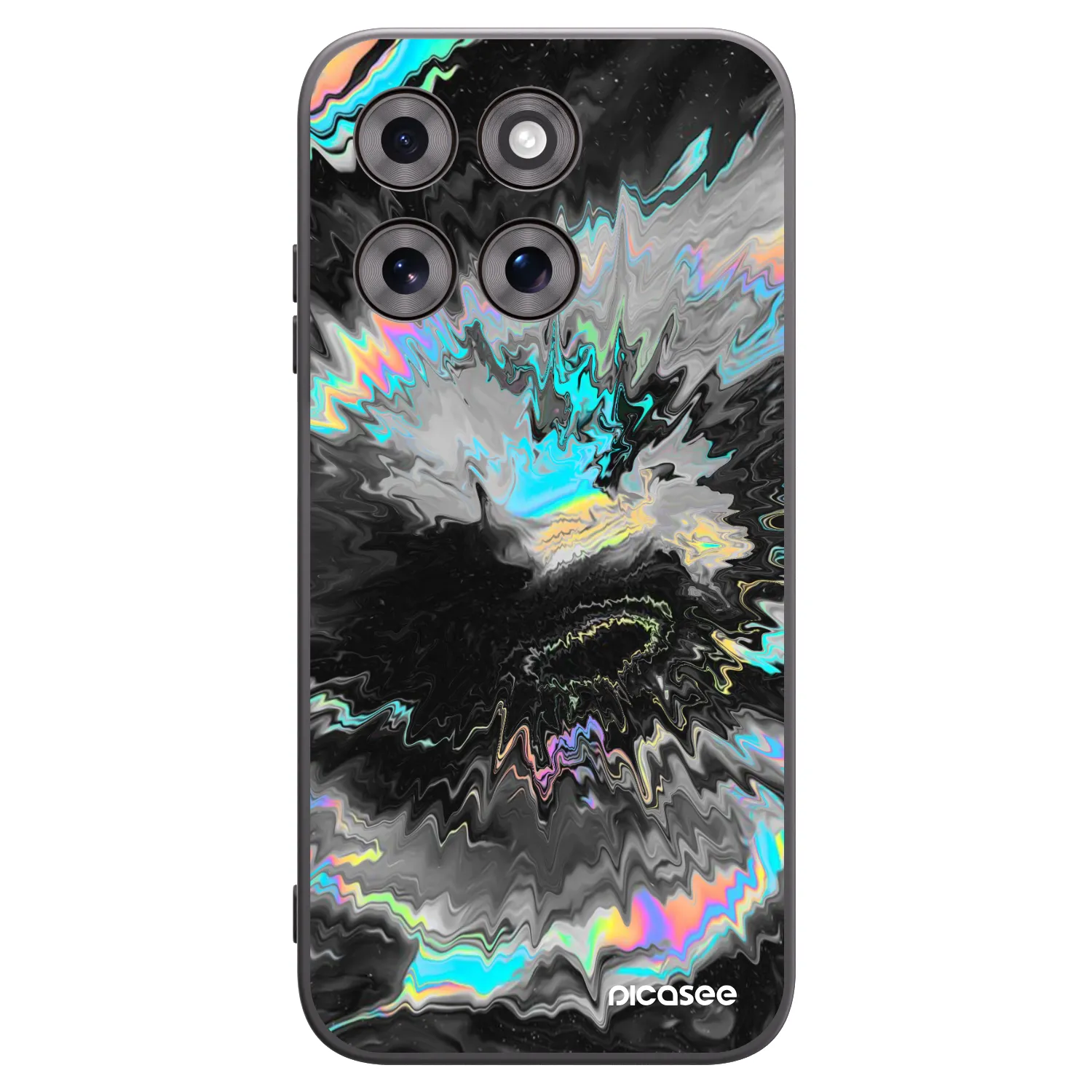Picasee Μαύρη θήκη σιλικόνης για Motorola Moto G77 - Magnetic