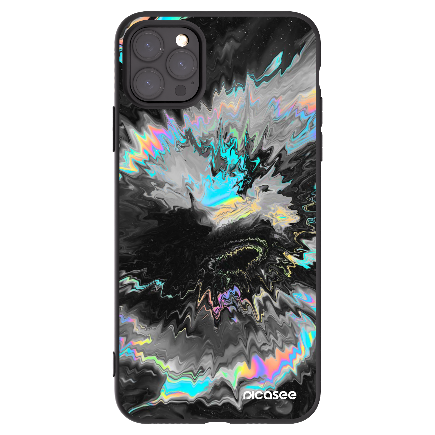 Picasee Μαύρη θήκη σιλικόνης για Apple iPhone 11 Pro Max - Magnetic