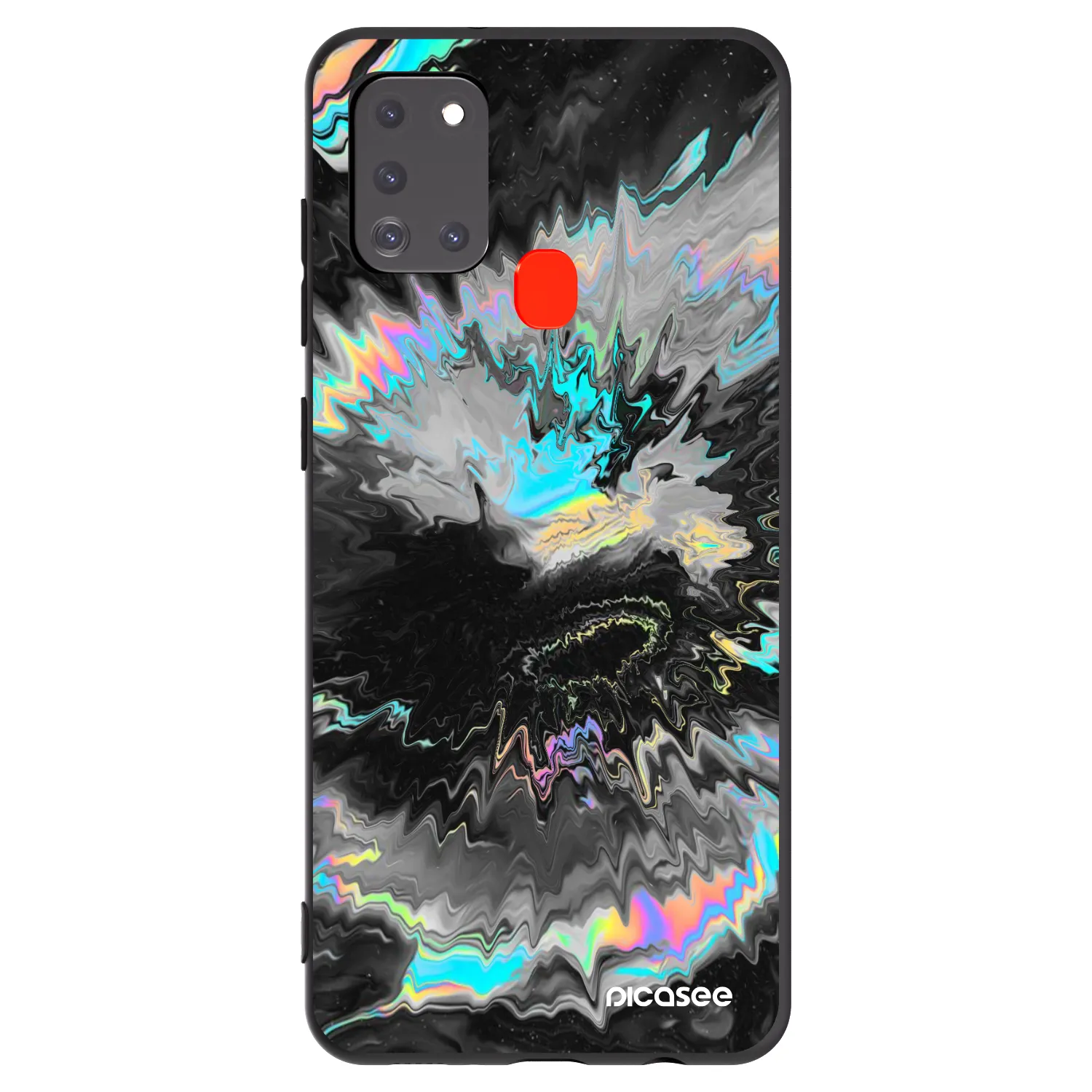 Picasee Μαύρη θήκη σιλικόνης για Samsung Galaxy A21s - Magnetic