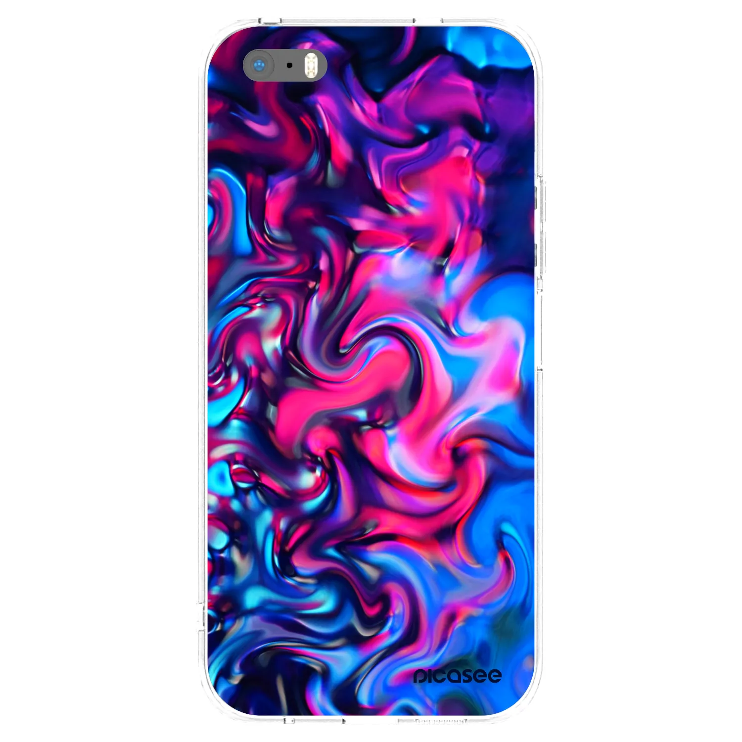 Picasee διαφανής θήκη σιλικόνης Apple iPhone 5/5S/SE - Redlight