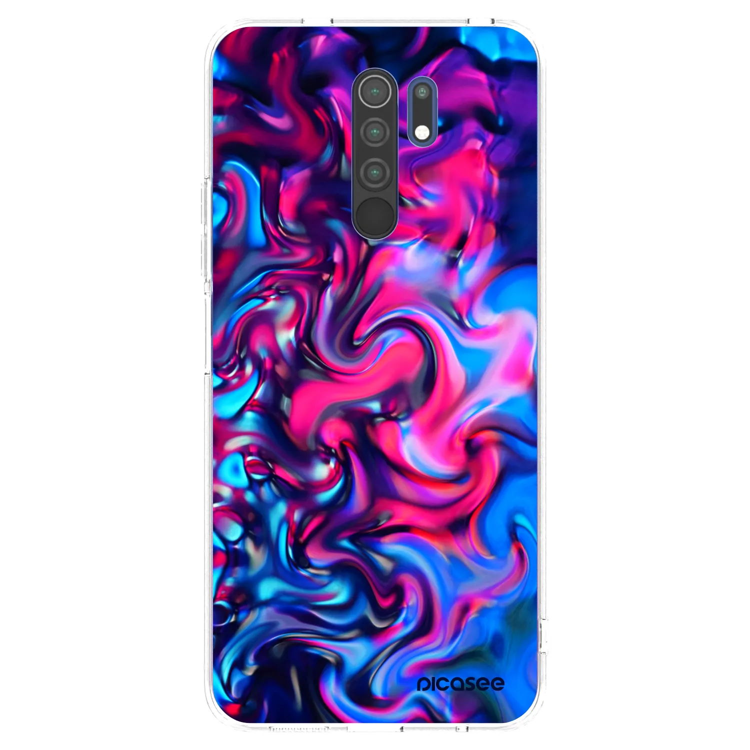 Picasee διαφανής θήκη σιλικόνης Xiaomi Redmi 9 - Redlight