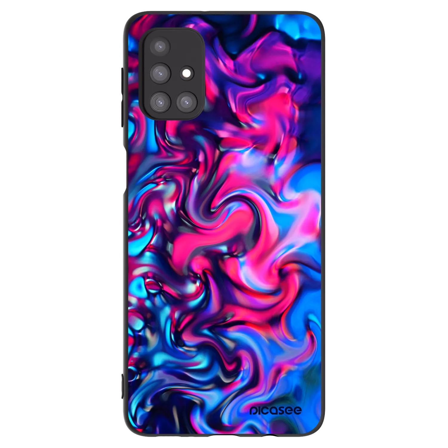 Picasee Μαύρη θήκη σιλικόνης για Samsung Galaxy M31s - Redlight