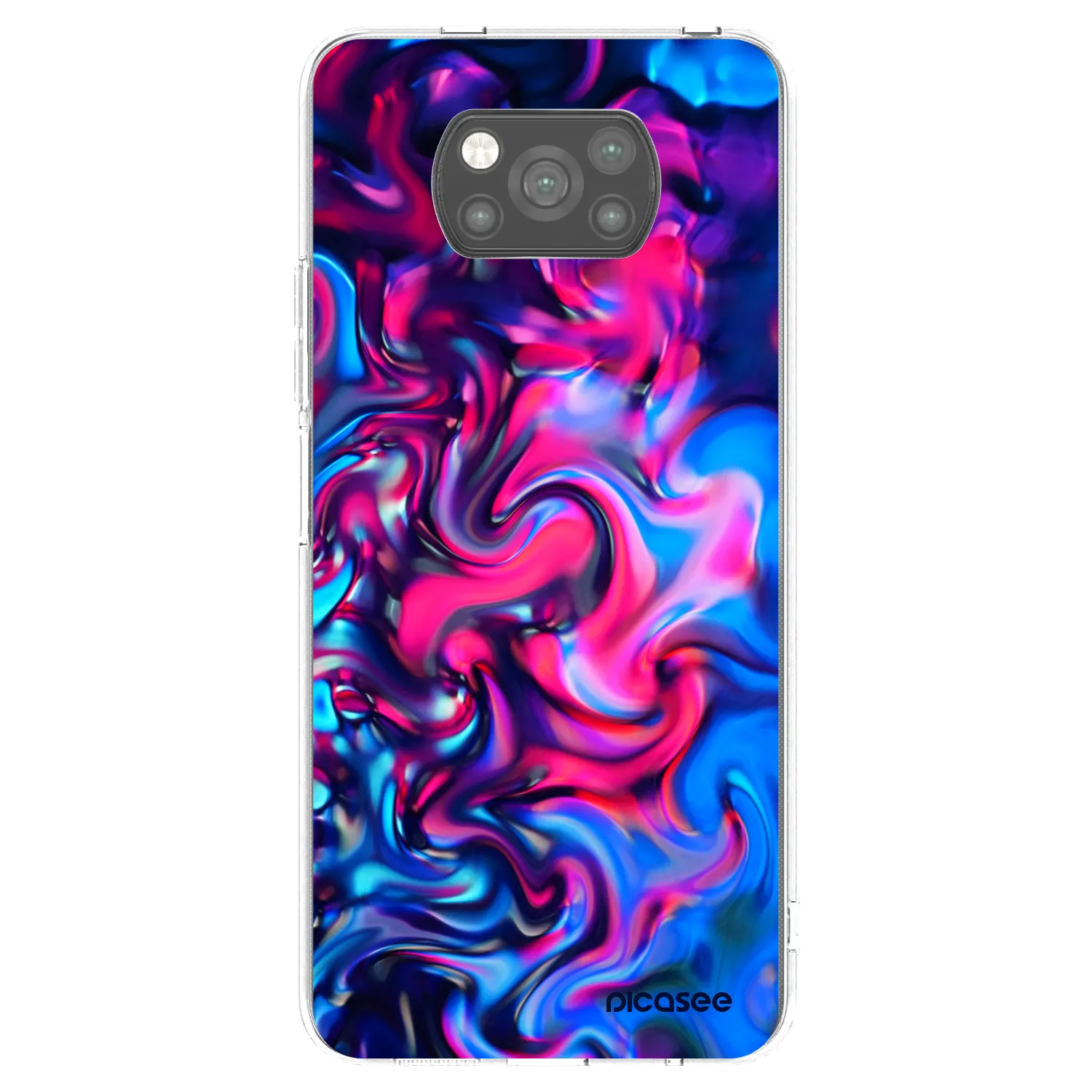 Picasee Μαύρη θήκη σιλικόνης για Xiaomi Poco X3 - Redlight