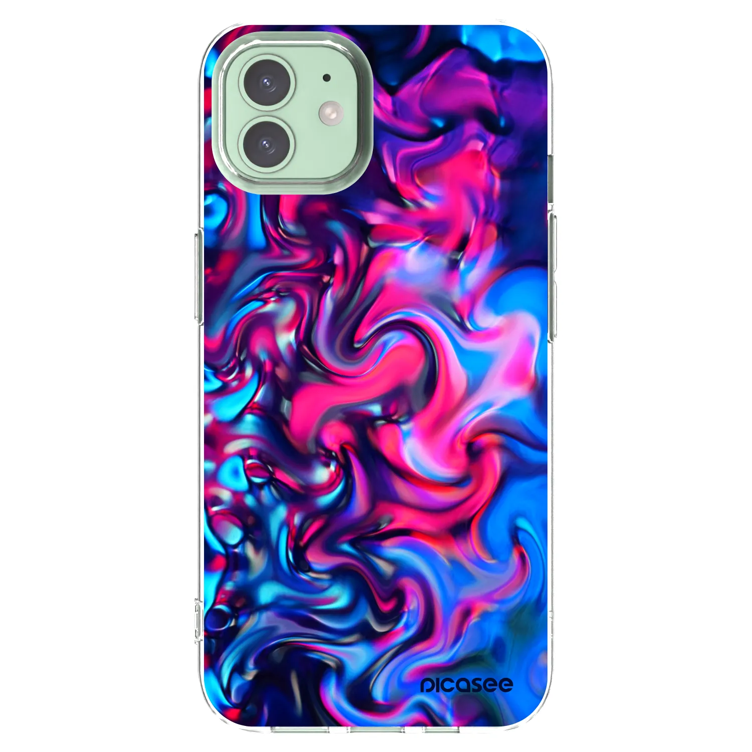 Picasee διαφανής θήκη σιλικόνης Apple iPhone 12 - Redlight