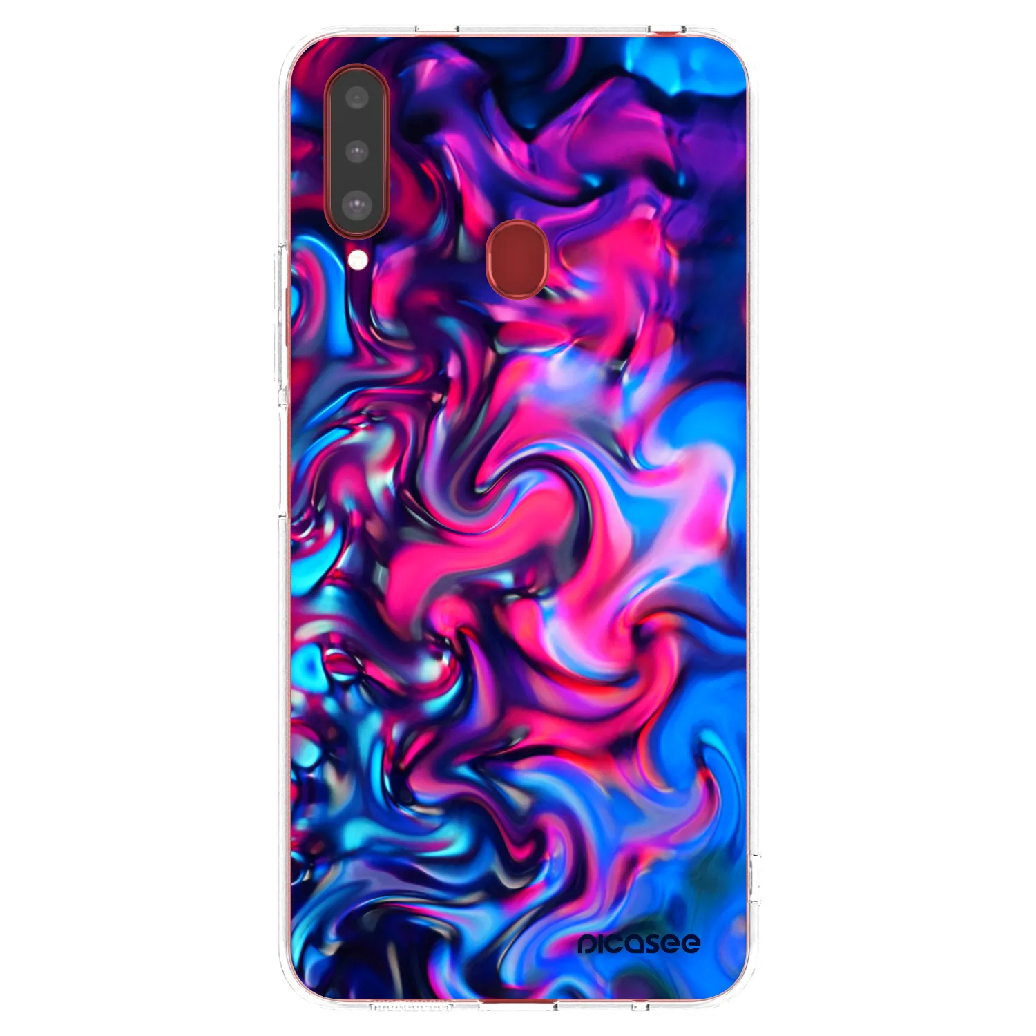 Picasee διαφανής θήκη σιλικόνης Samsung Galaxy A20s - Redlight