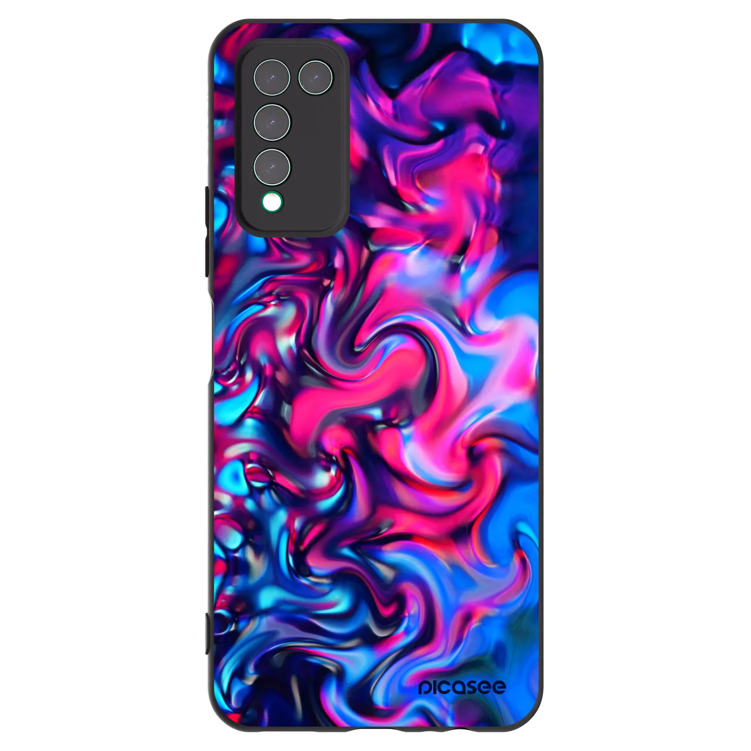 Picasee Μαύρη θήκη σιλικόνης για Honor 10X Lite - Redlight