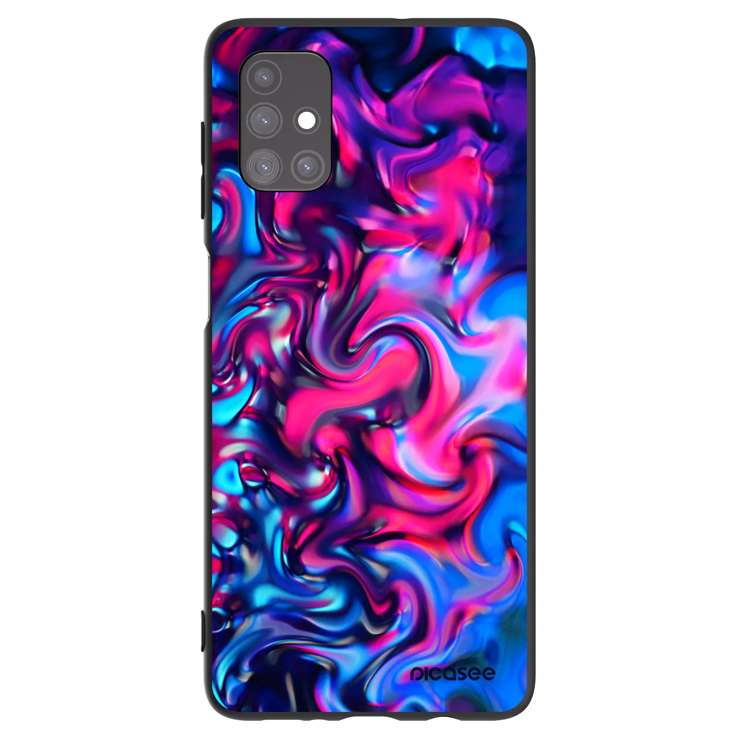 Picasee Μαύρη θήκη σιλικόνης για Samsung Galaxy M51 M515F - Redlight