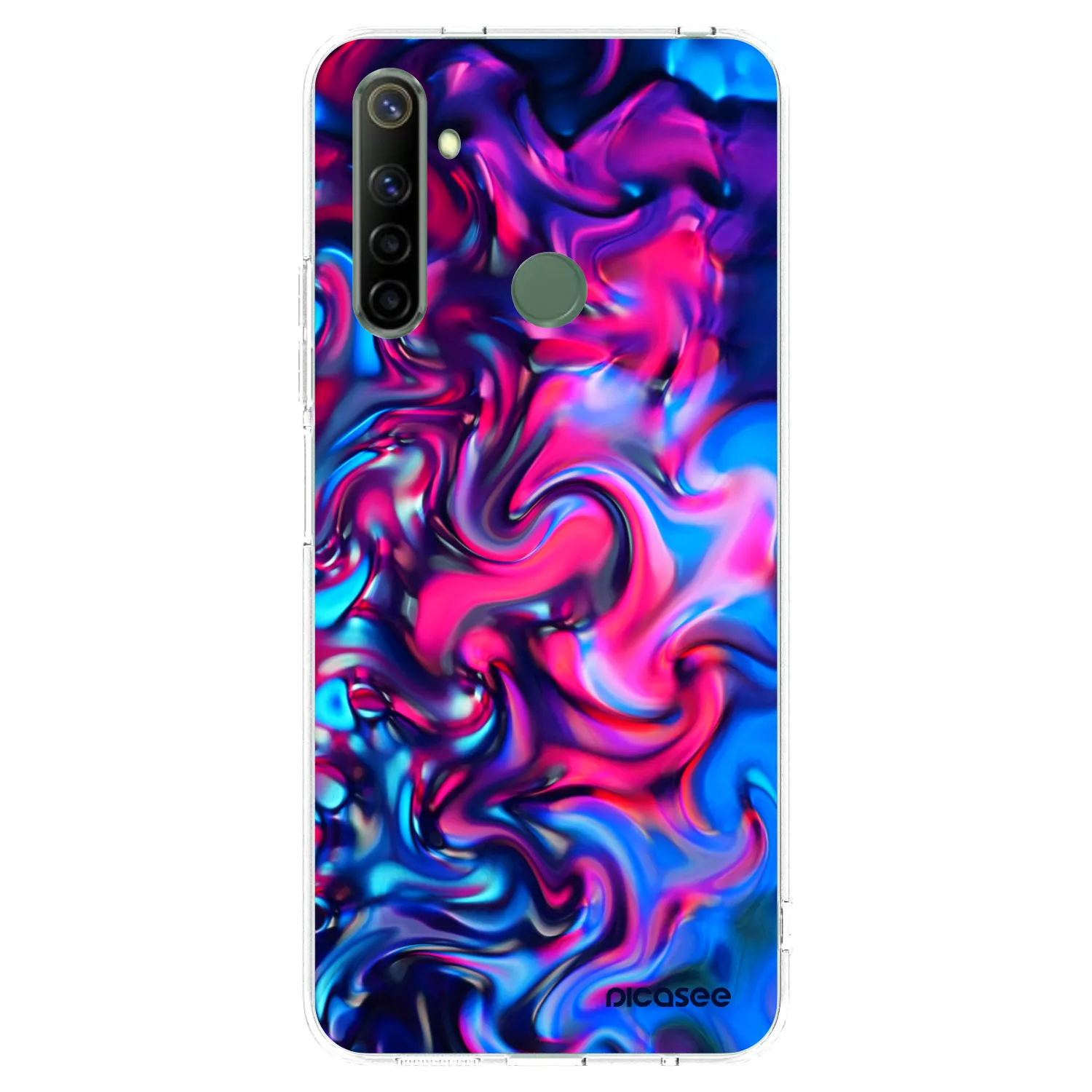 Picasee διαφανής θήκη σιλικόνης Realme 6i - Redlight