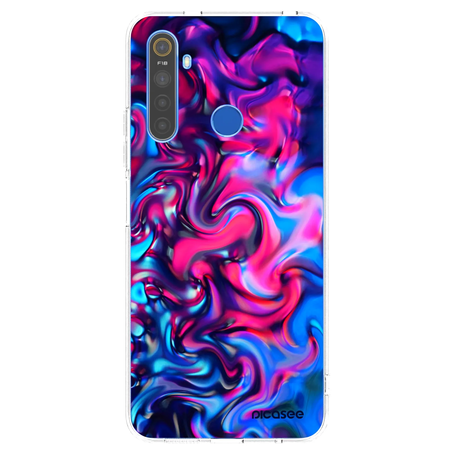 Picasee διαφανής θήκη σιλικόνης Realme 5 - Redlight