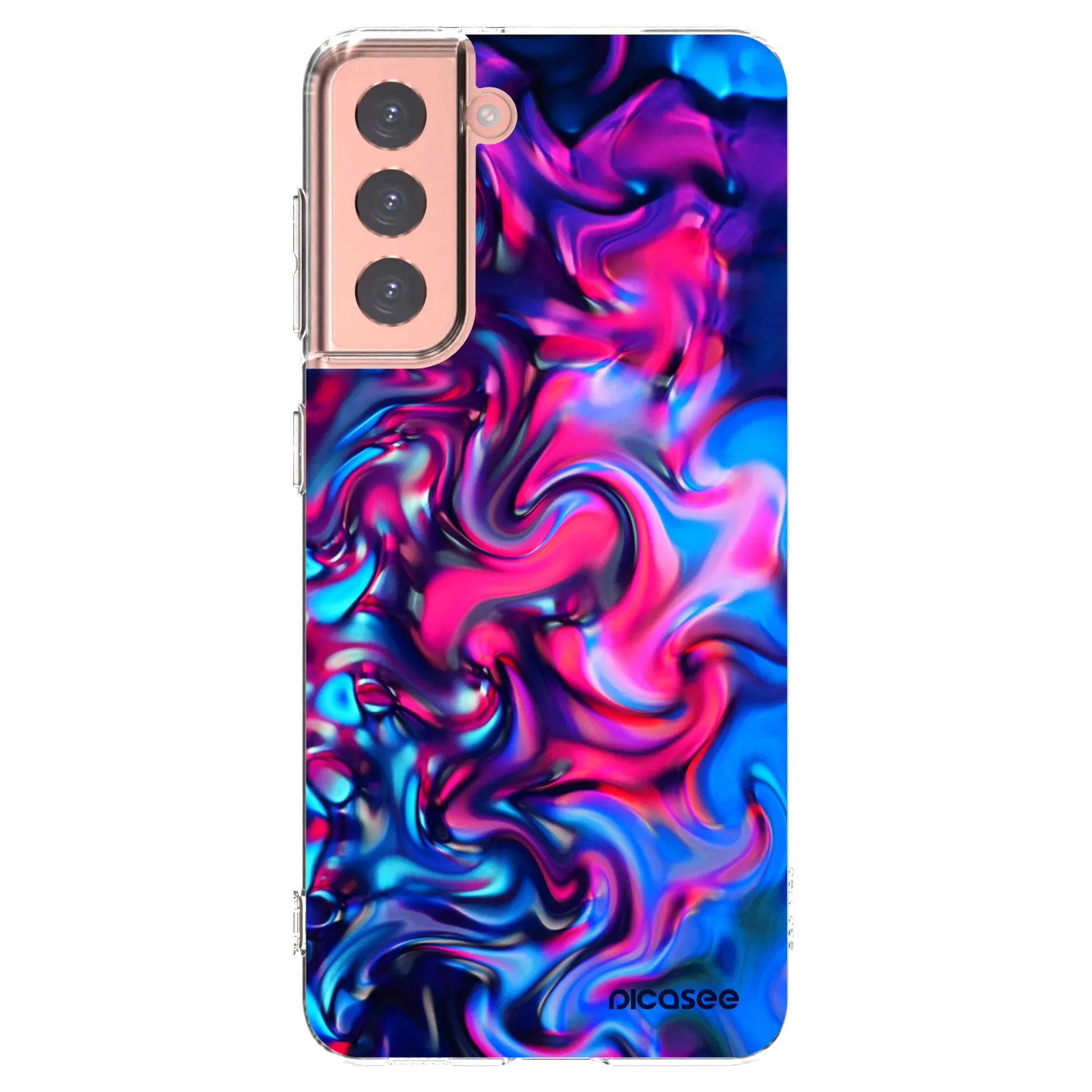 Picasee διαφανής θήκη σιλικόνης Samsung Galaxy S21 5G G991B - Redlight