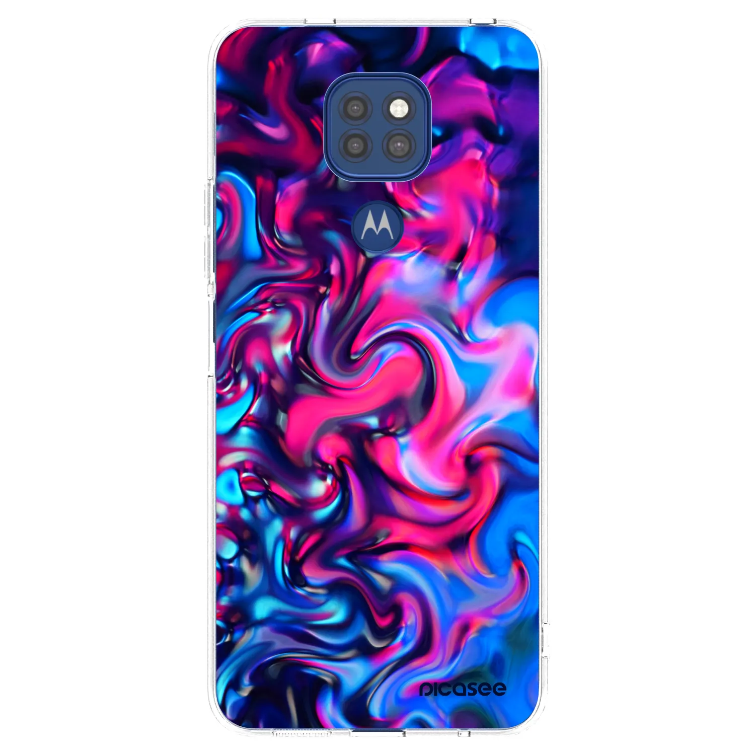 Picasee διαφανής θήκη σιλικόνης Motorola Moto G9 Play - Redlight