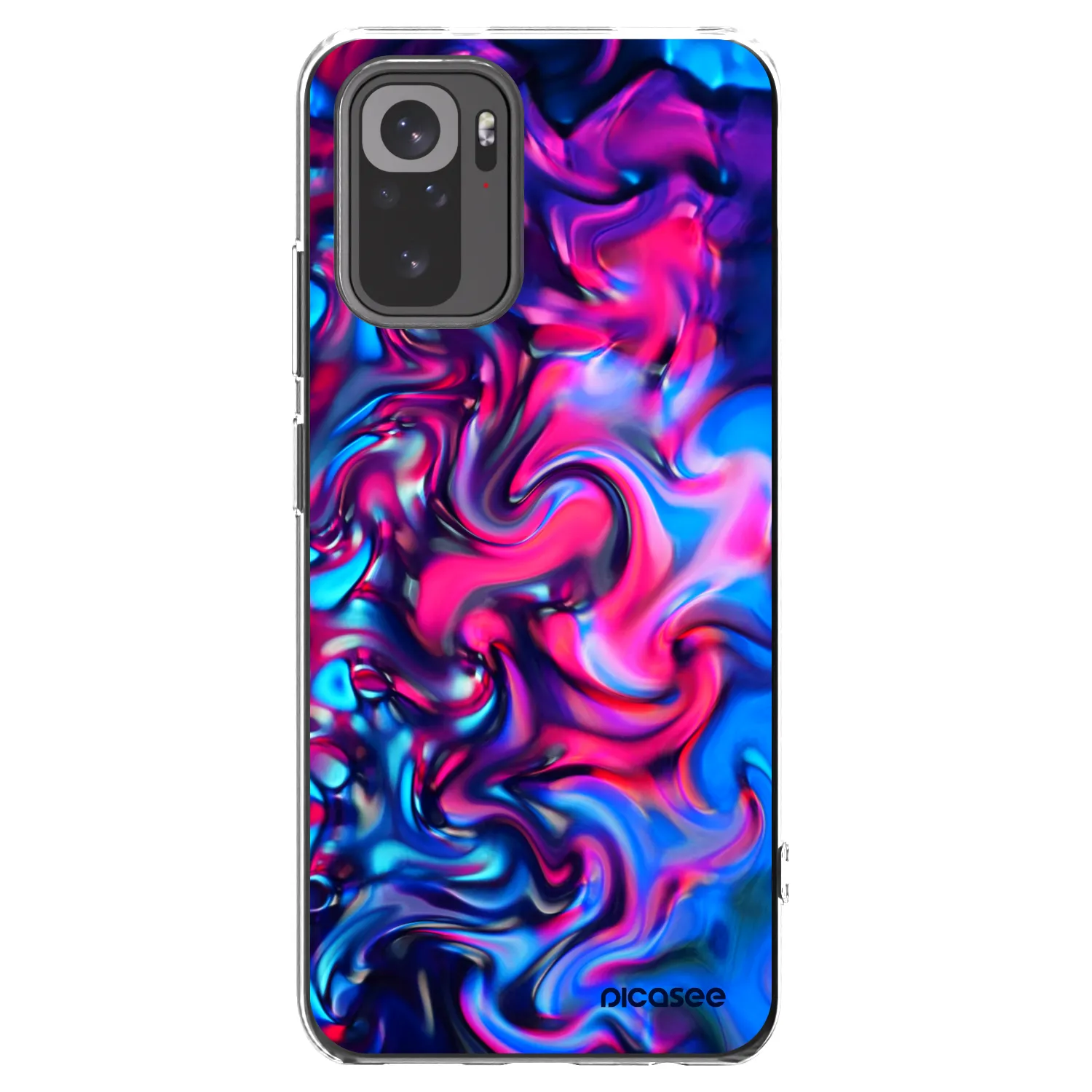 Picasee διαφανής θήκη σιλικόνης Xiaomi Redmi Note 10 - Redlight