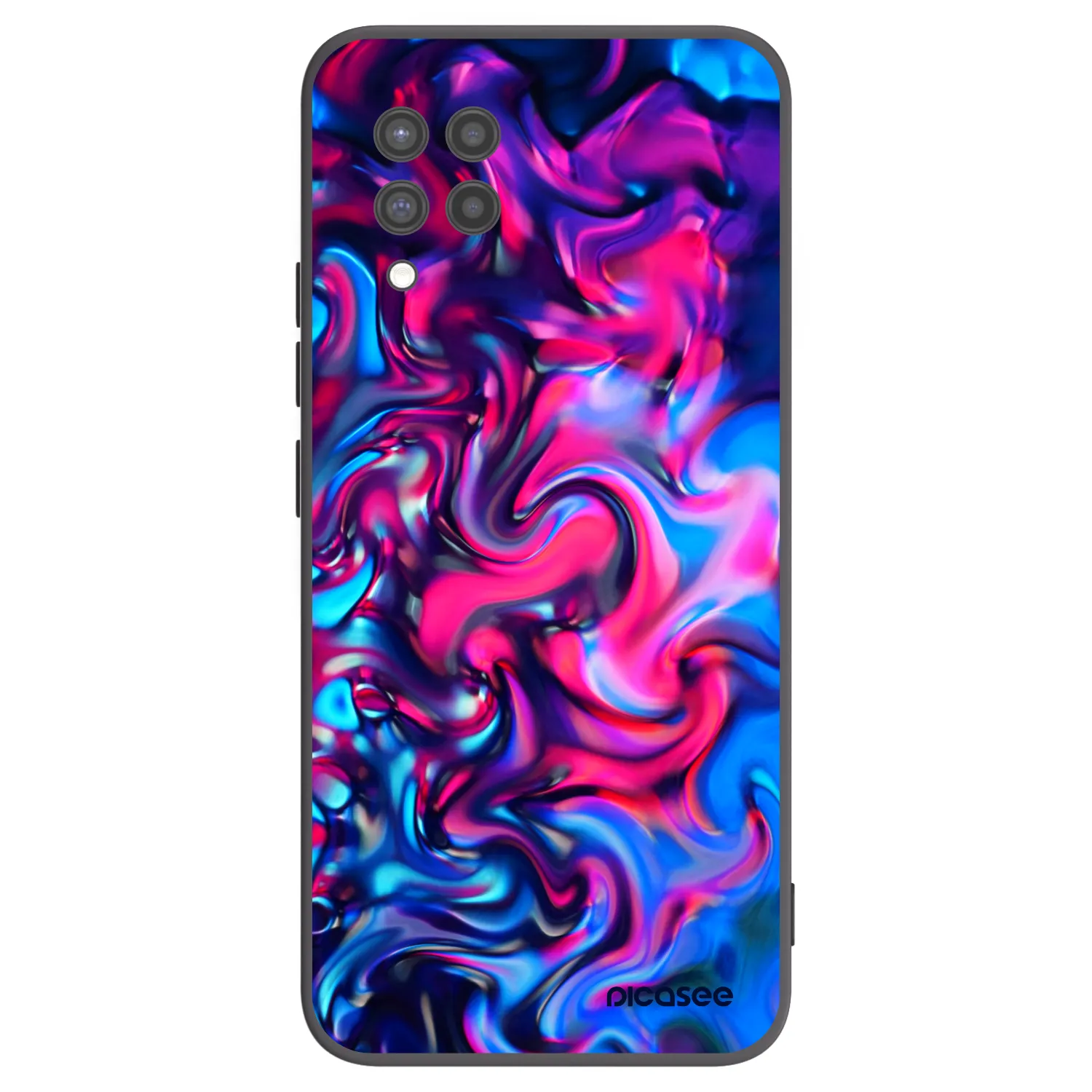 Picasee Μαύρη θήκη σιλικόνης για Samsung Galaxy A42 A426B - Redlight