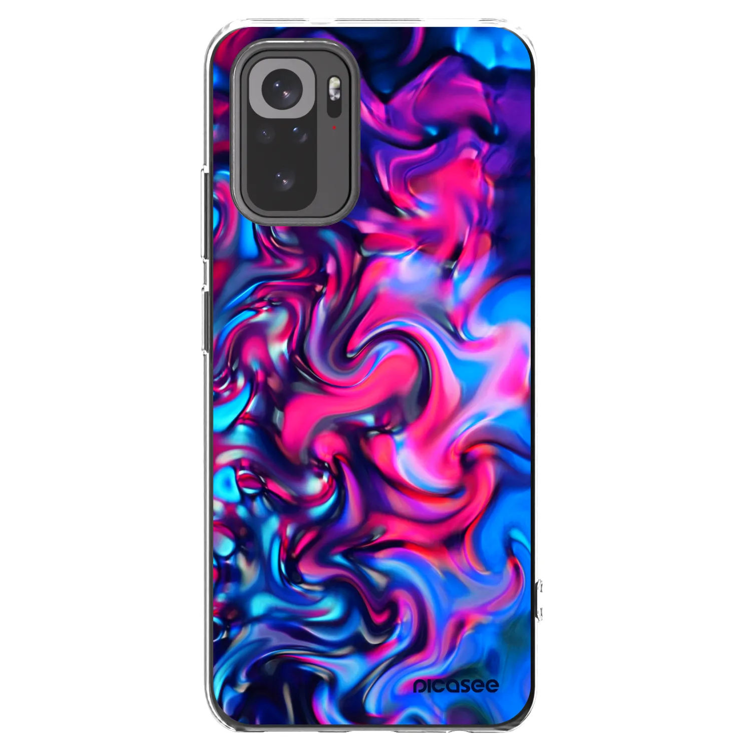 Picasee διαφανής θήκη σιλικόνης Xiaomi Redmi Note 10S - Redlight