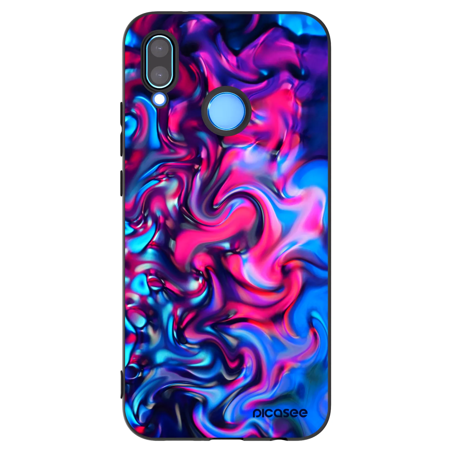 Picasee Μαύρη θήκη σιλικόνης για Huawei P20 Lite - Redlight