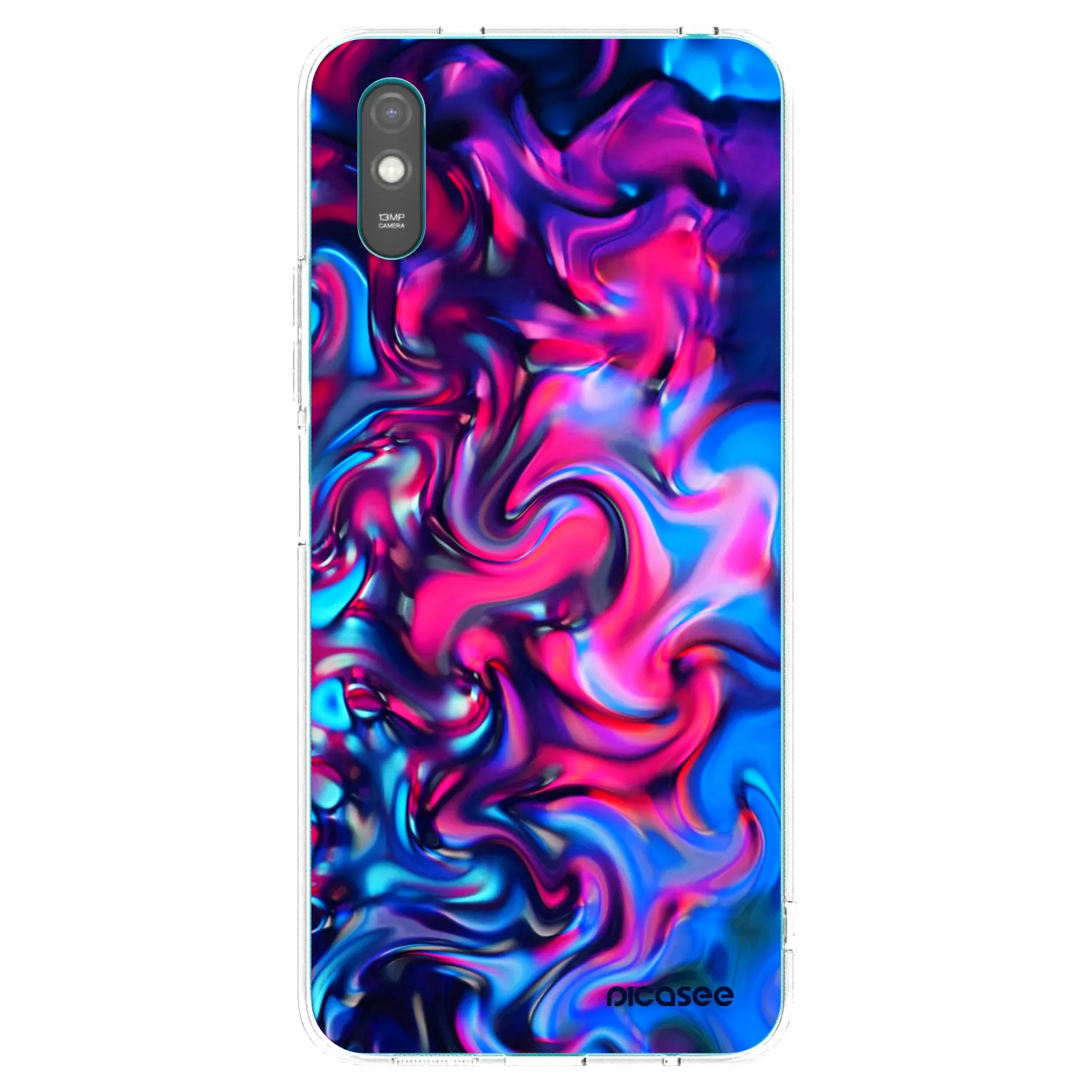 Picasee διαφανής θήκη σιλικόνης Xiaomi Redmi 9AT - Redlight
