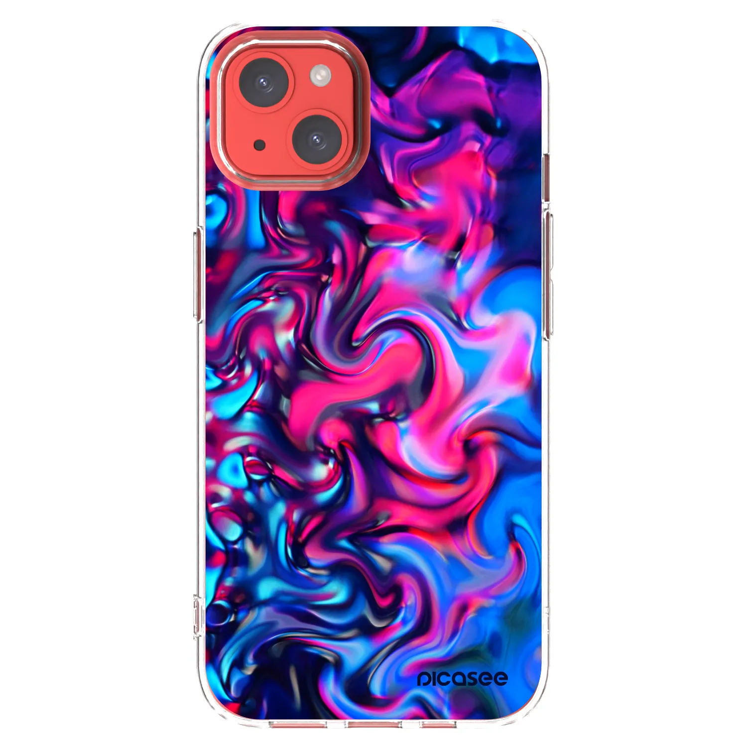 Picasee διαφανής θήκη σιλικόνης Apple iPhone 13 - Redlight
