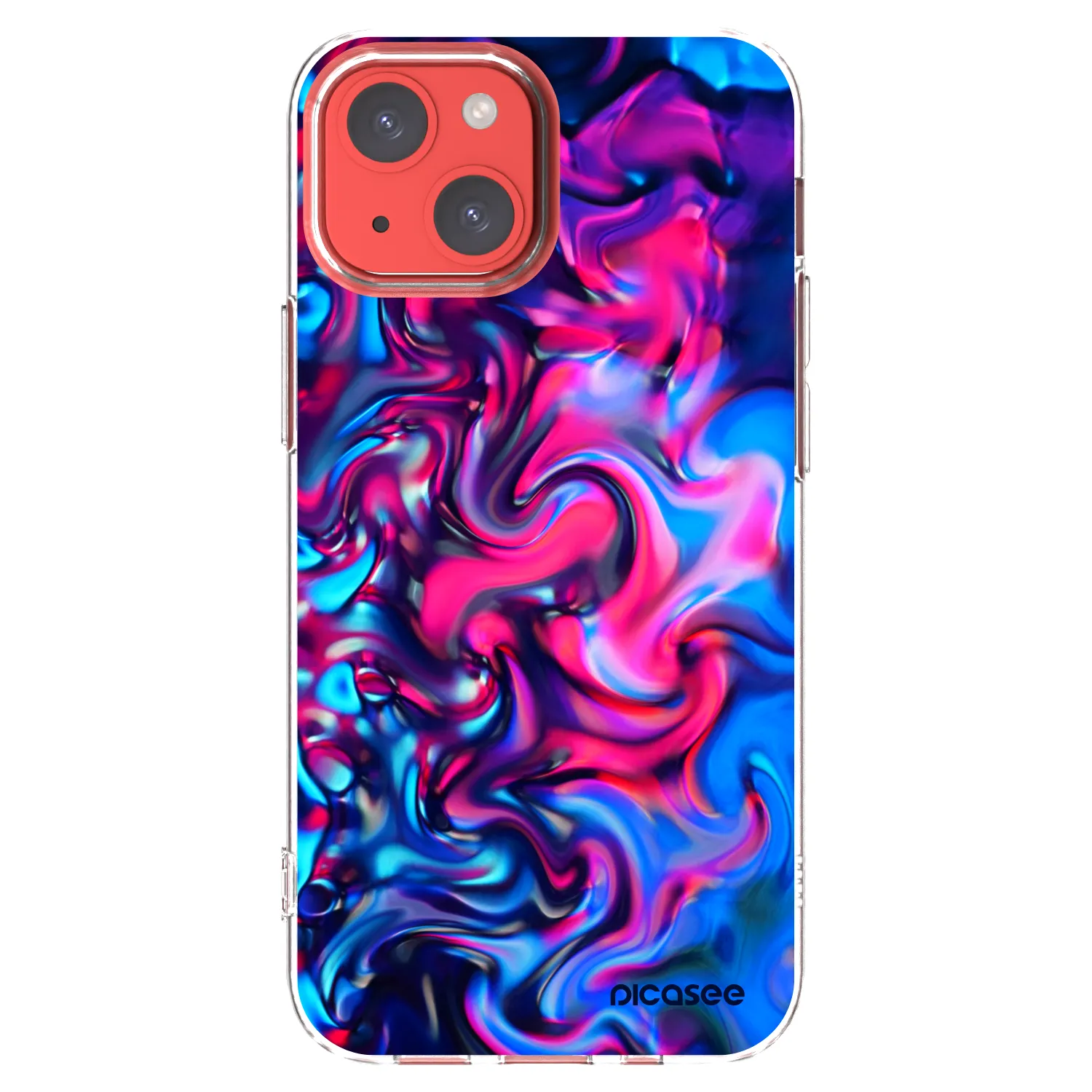 Picasee διαφανής θήκη σιλικόνης Apple iPhone 13 mini - Redlight