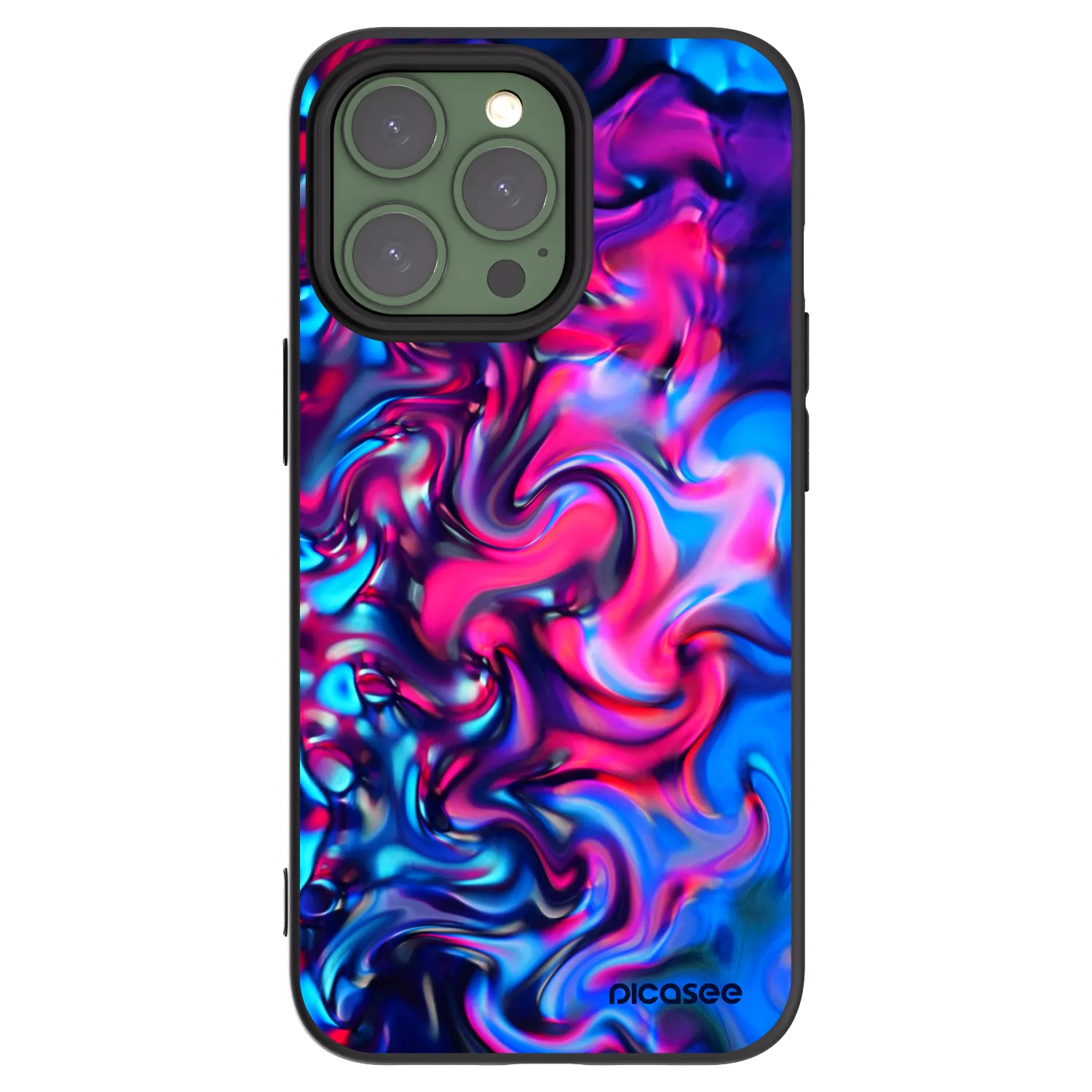 Picasee Μαύρη θήκη σιλικόνης για Apple iPhone 13 Pro - Redlight