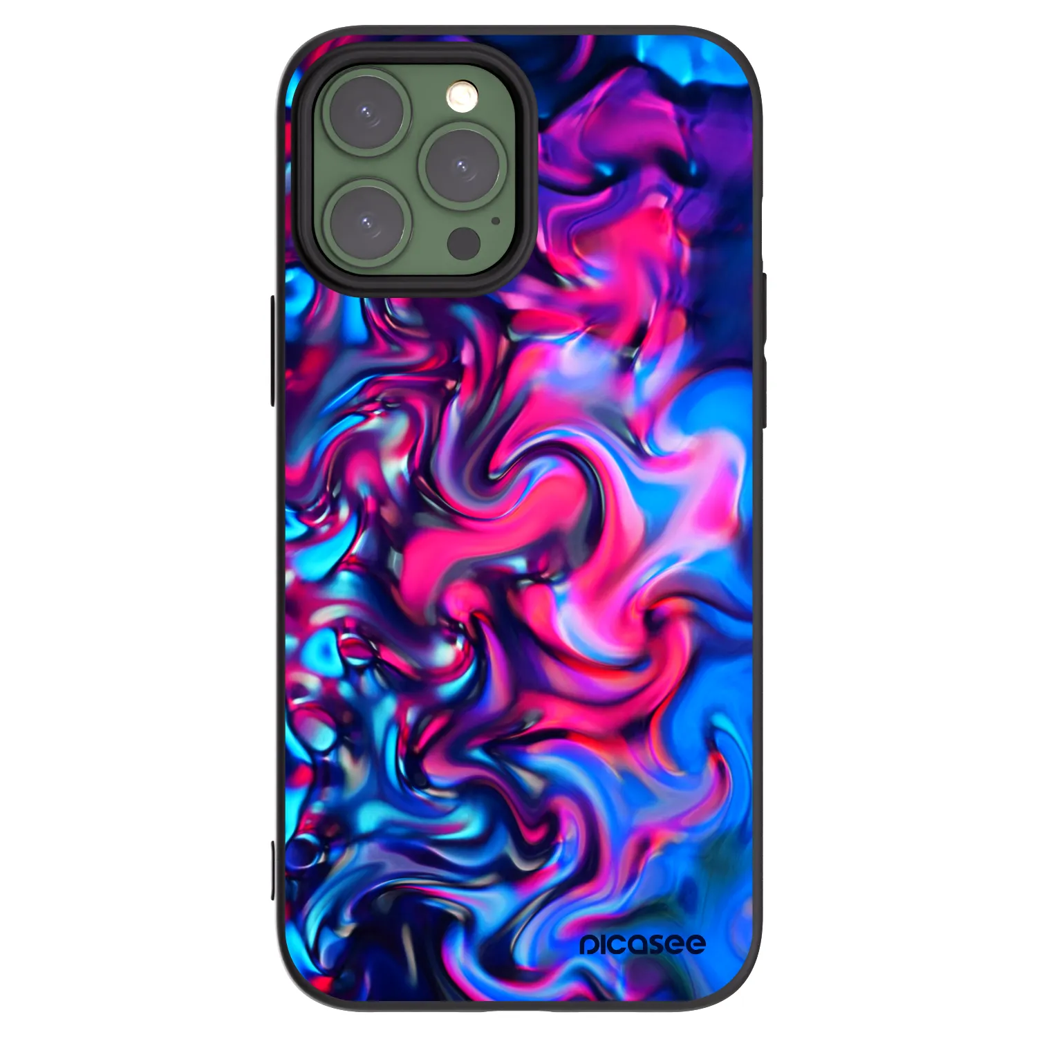 Picasee Μαύρη θήκη σιλικόνης για Apple iPhone 13 Pro Max - Redlight