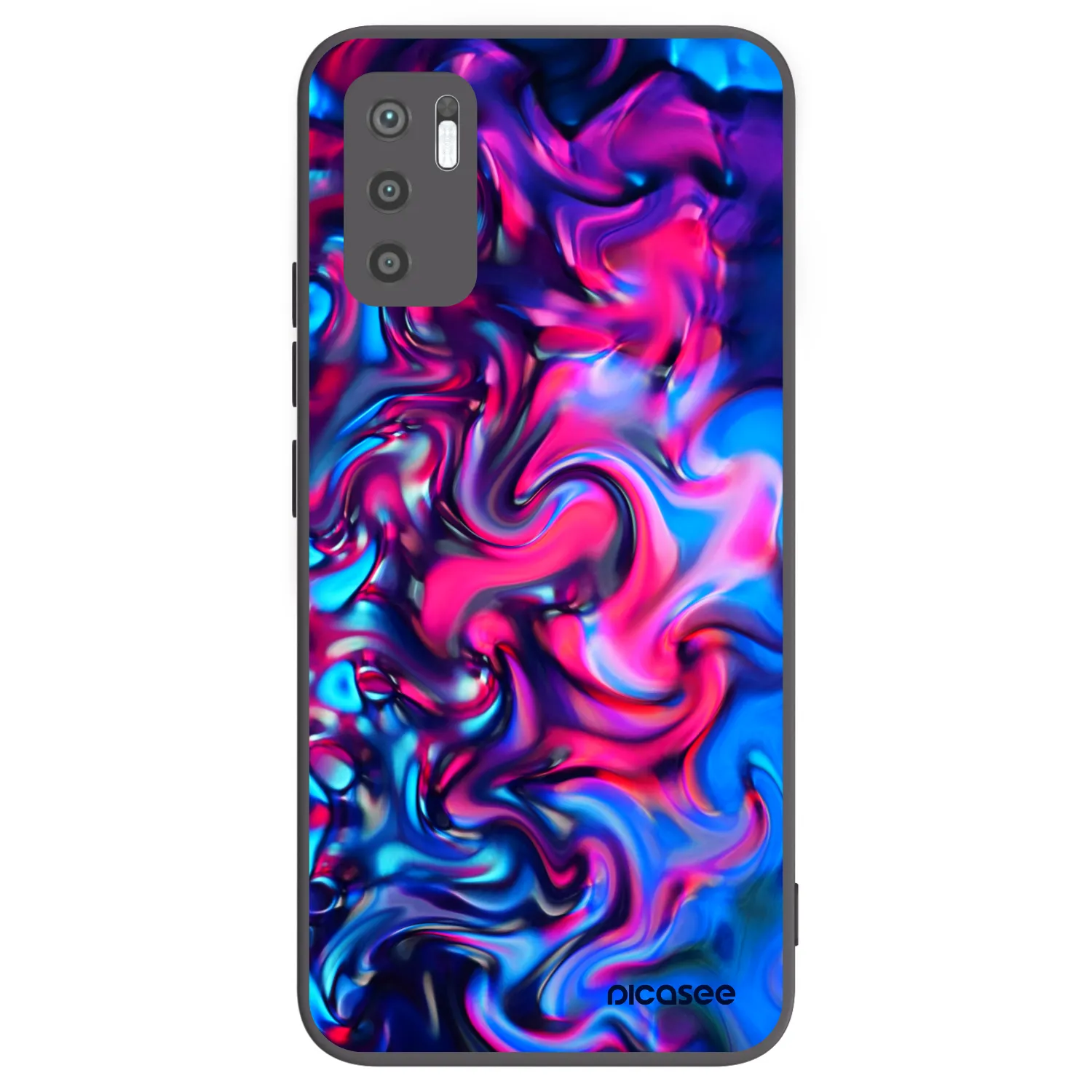 Picasee Μαύρη θήκη σιλικόνης για Xiaomi Redmi Note 10 5G - Redlight