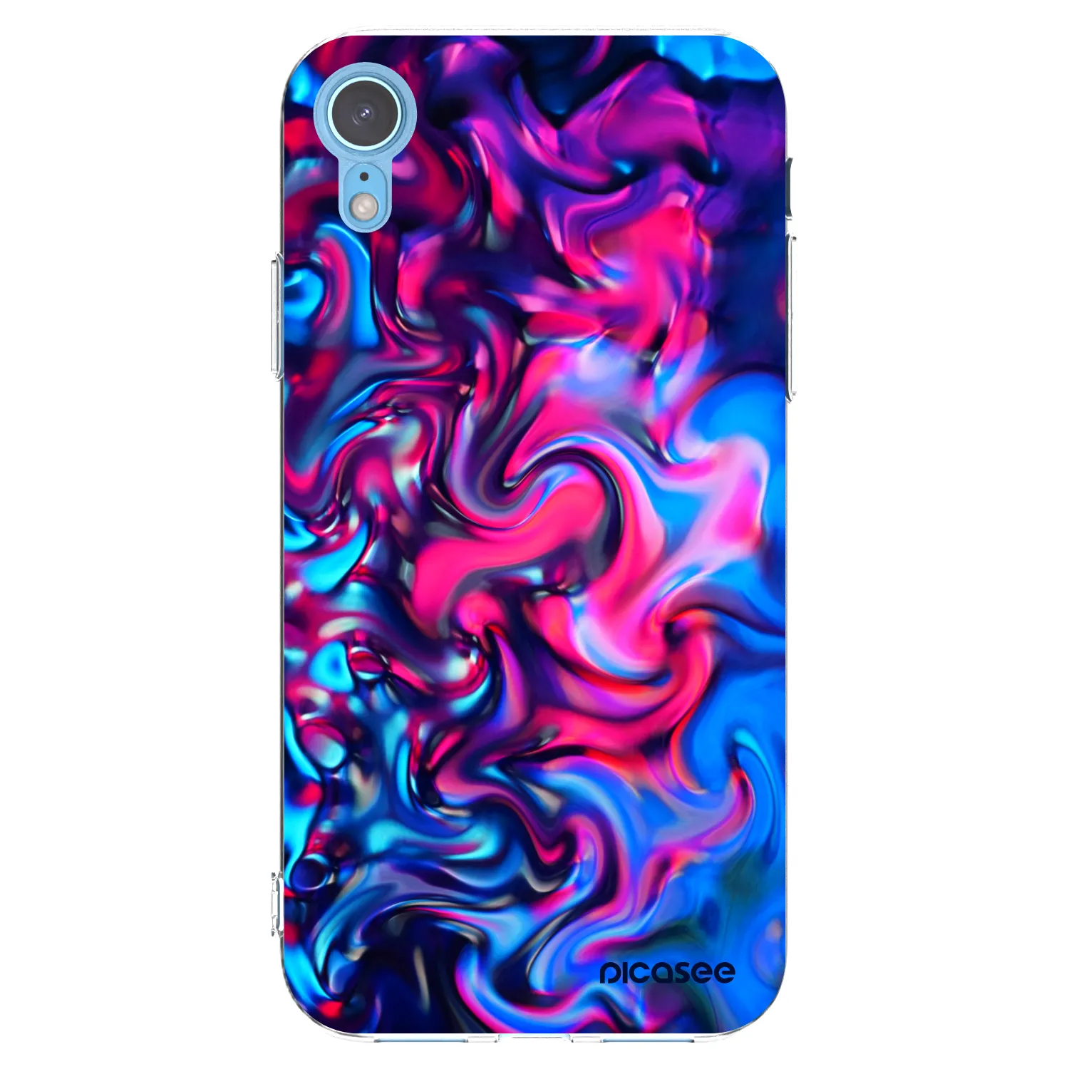 Picasee διαφανής θήκη σιλικόνης Apple iPhone XR - Redlight