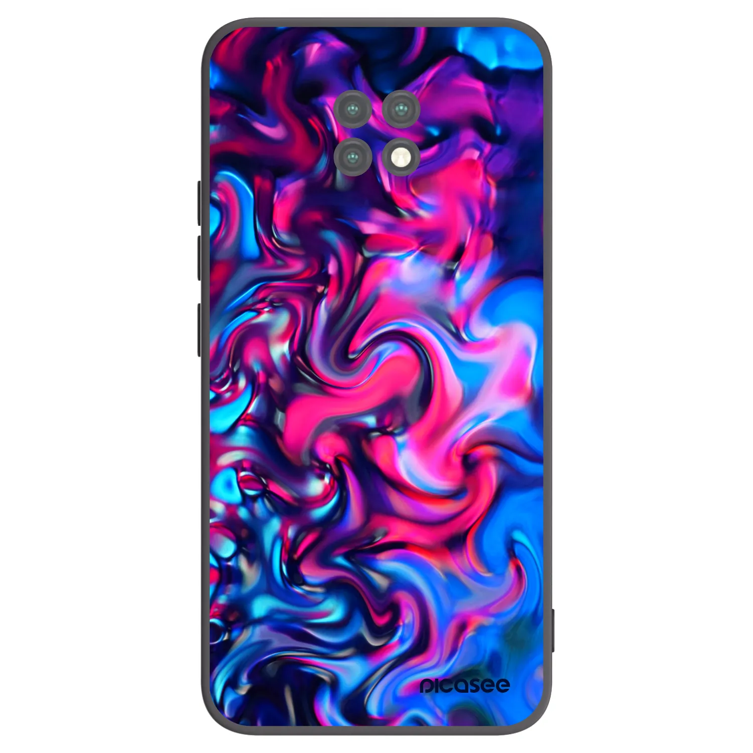 Picasee Μαύρη θήκη σιλικόνης για Xiaomi Redmi Note 9T - Redlight