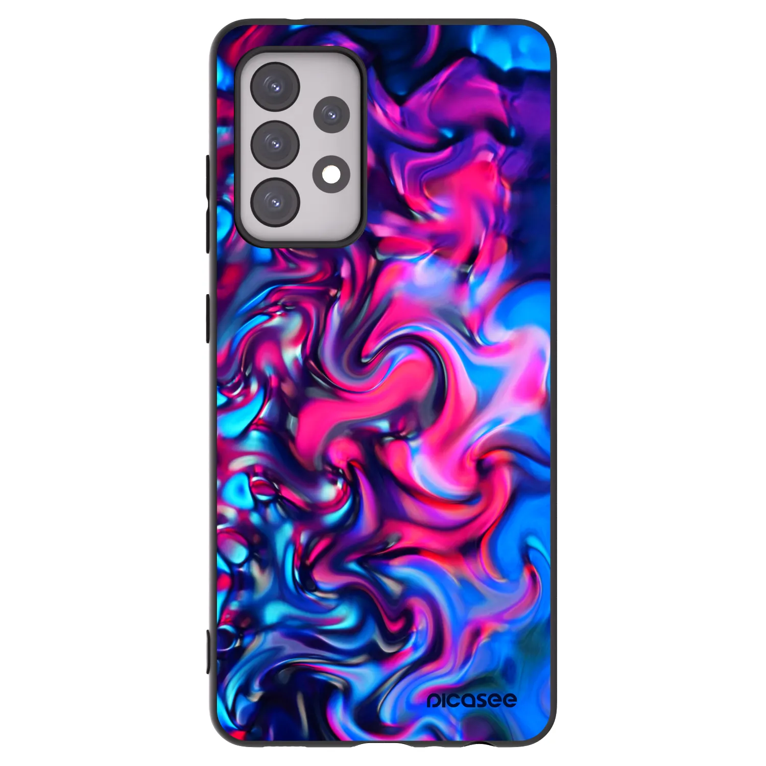 Picasee Μαύρη θήκη σιλικόνης για Samsung Galaxy A52s 5G A528B - Redlight