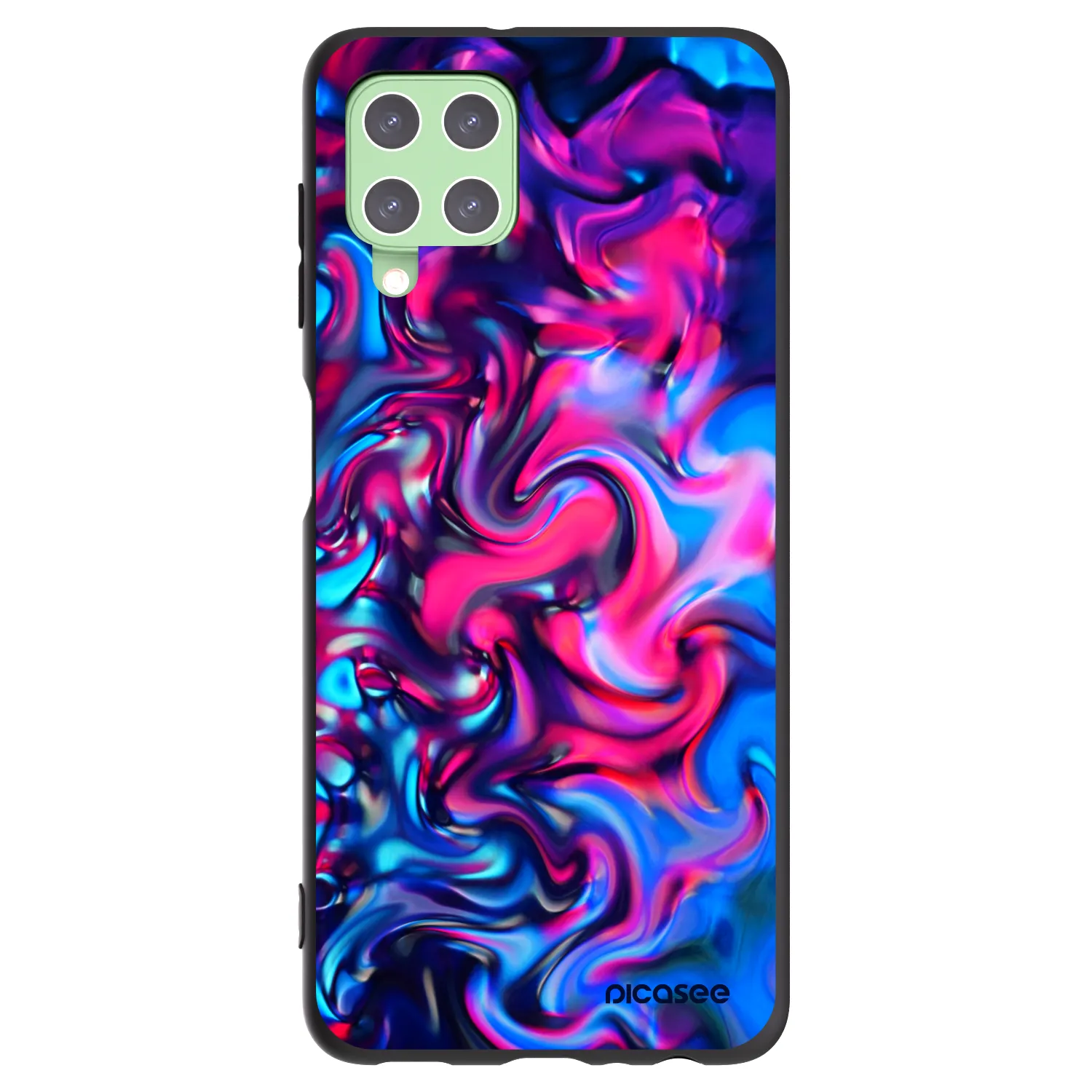 Picasee Μαύρη θήκη σιλικόνης για Samsung Galaxy A22 A225F 4G - Redlight