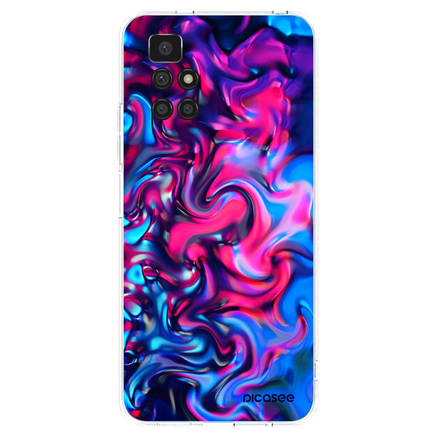 Picasee διαφανής θήκη σιλικόνης Xiaomi Redmi 10 - Redlight